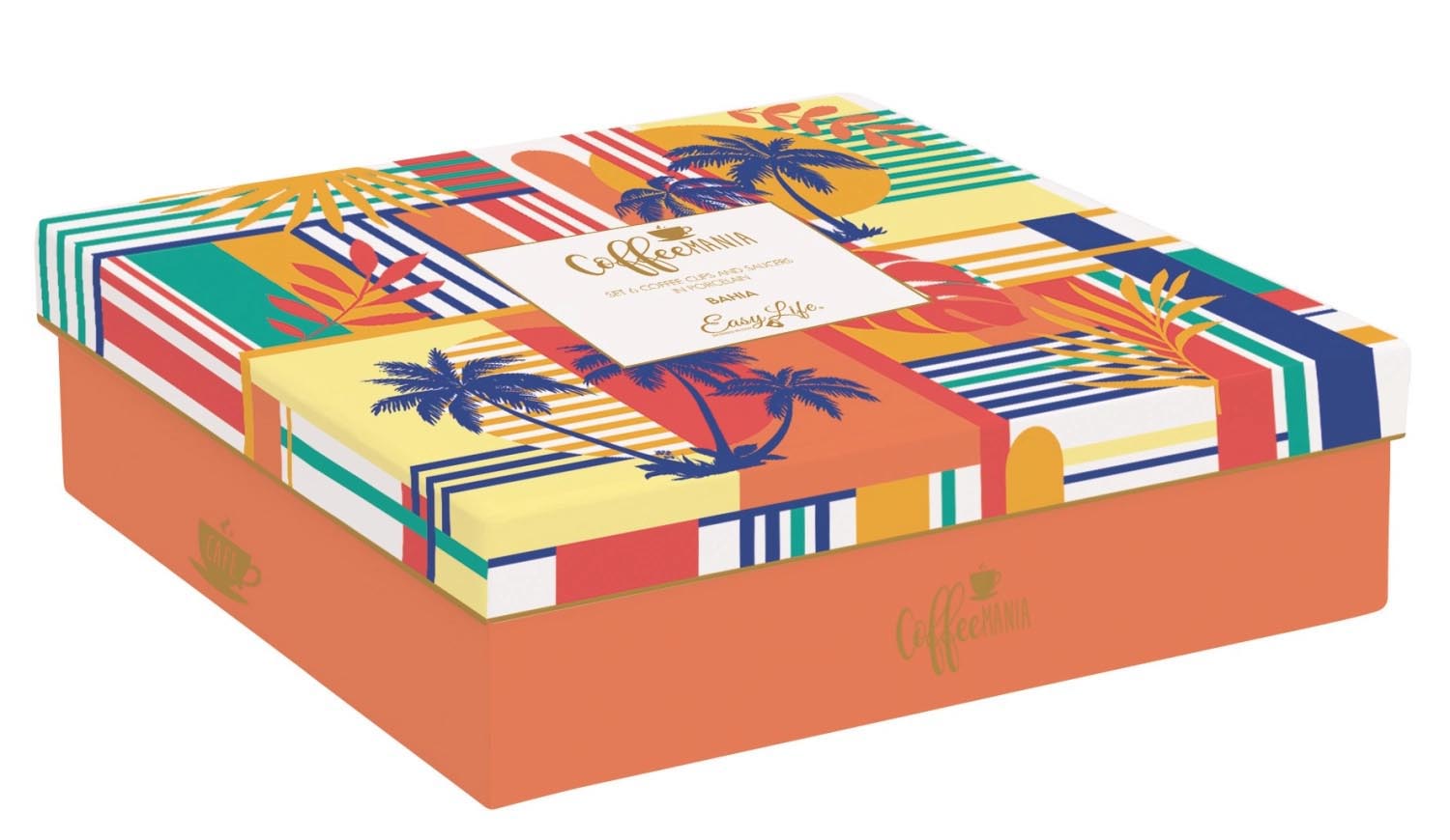 Elegantes 6er-Set Espressotassen mit Untertassen, 100ml, von Easy Life – perfekt für stilvollen Kaffeegenuss und Dekoration.