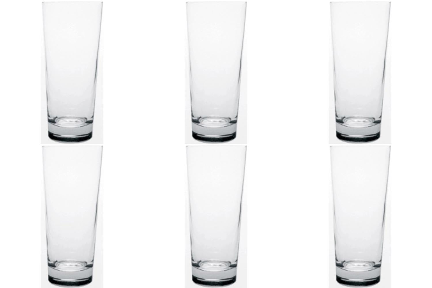 Elegantes 6er Set Frankonia Longdrinkgläser, 28 cl, 14.2 cm hoch, perfekt für Cocktails und festliche Anlässe.