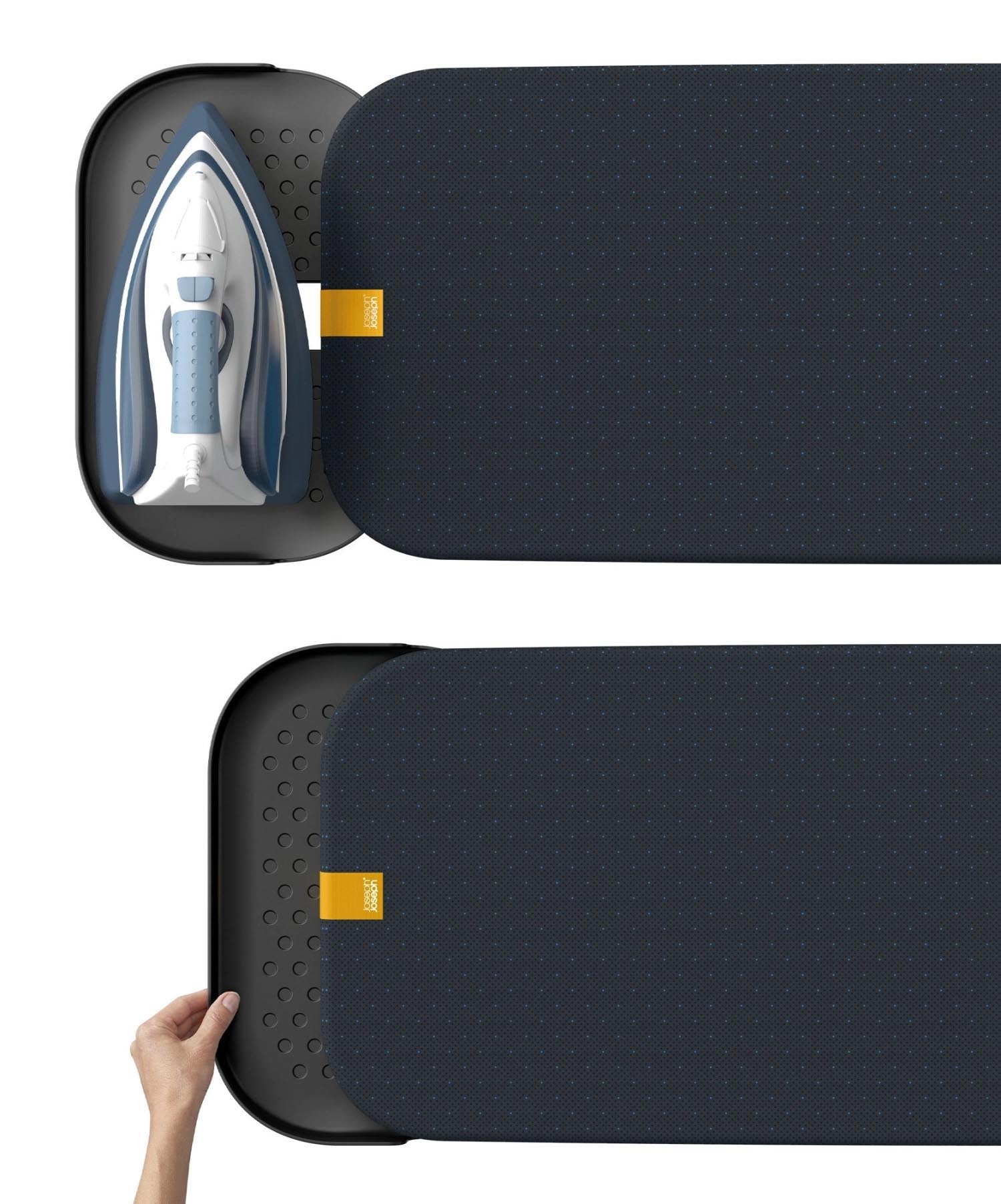 Das Glide Max Plus Bügelbrett von Joseph Joseph bietet eine grosse Bügelfläche, modernes Design und praktische Funktionen.