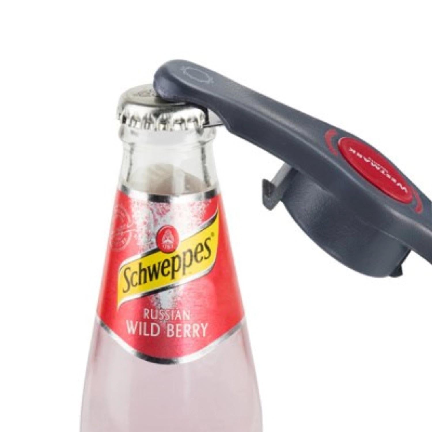 Kombiöffner Propeller von Westmark: Vielseitig für Flaschen und Dosen, kompakt (15x4.5x3cm), robust und ideal für den Alltag.