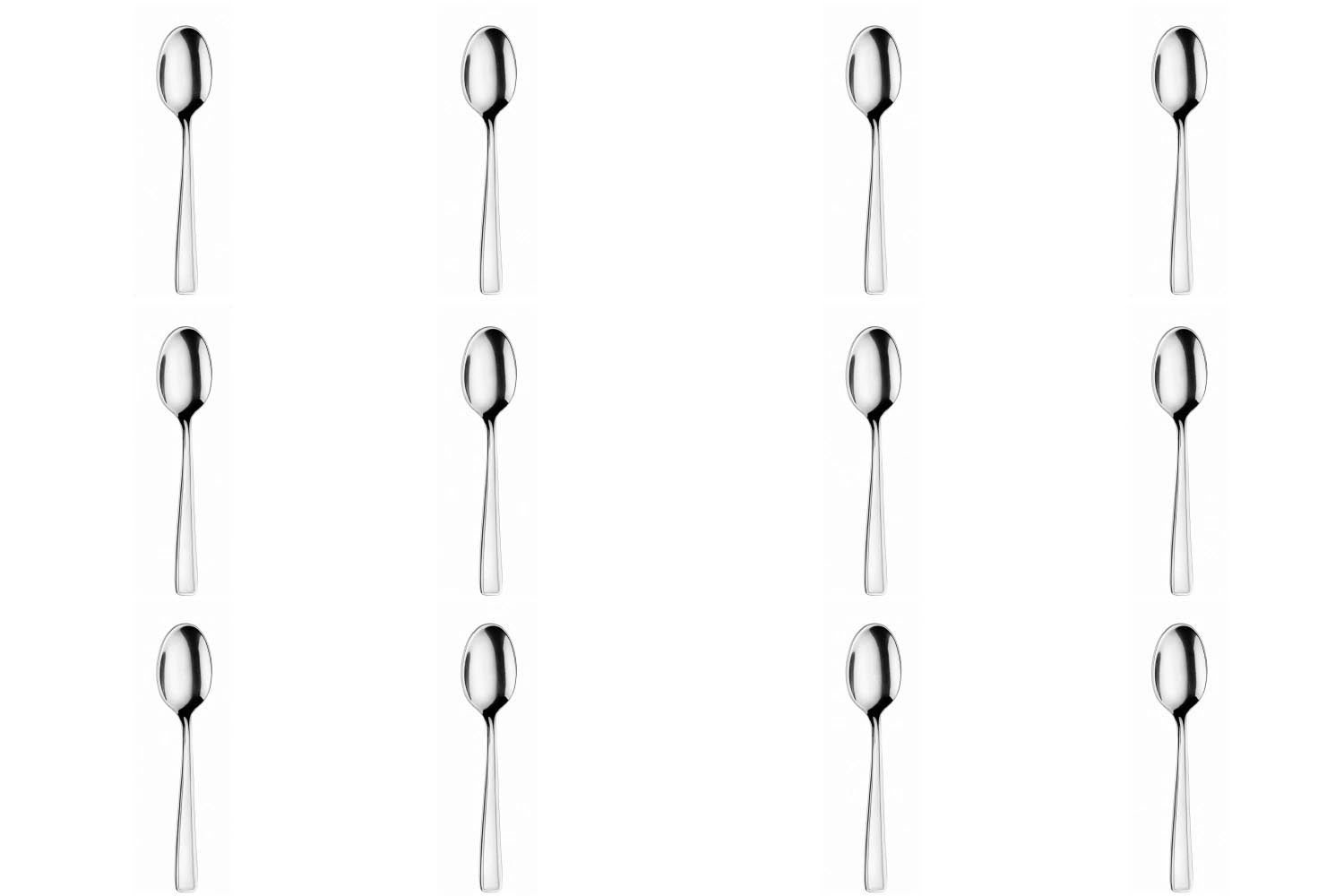 12er Set Beta Kaffeelöffel 13.7cm Aligro in Silber präsentiert im Onlineshop von KAQTU Design AG. Besteck ist von Pintinox