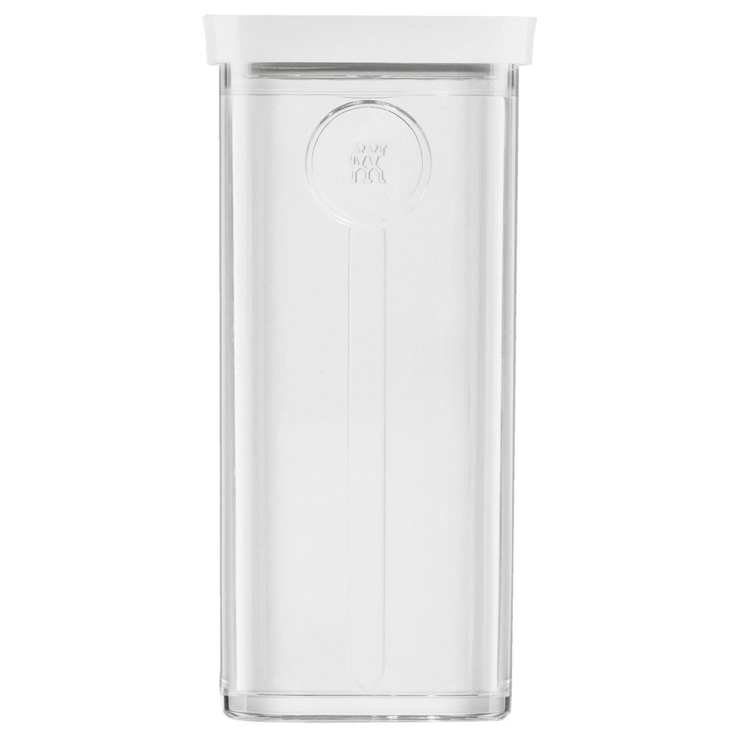 Praktische Cube Box 3S von Zwilling, 22.8x10.7x10.7cm, 1.3l, transparent-weiss, ideal zur Aufbewahrung und Organisation.