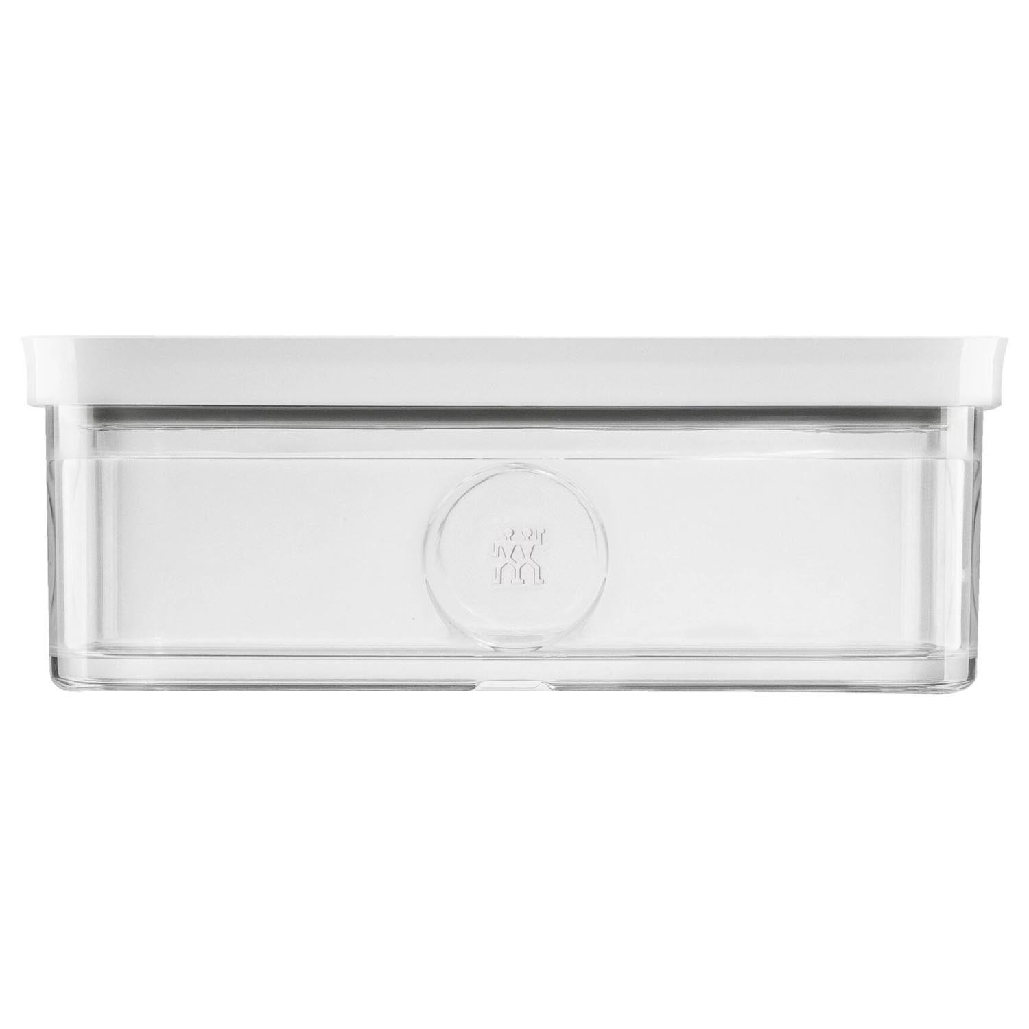 Praktische Cube Box L von Zwilling, 7.6x21.4x21.4cm, 1.6l, transparent-weiss, ideal zur Aufbewahrung und Organisation.