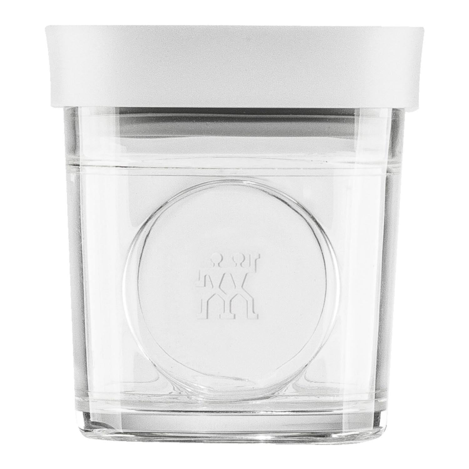 Praktisches 3-teiliges Cube-Set von Zwilling, 120ml, transparent-weiss, ideal zur Aufbewahrung kleiner Mengen, kompakt und vielseitig.