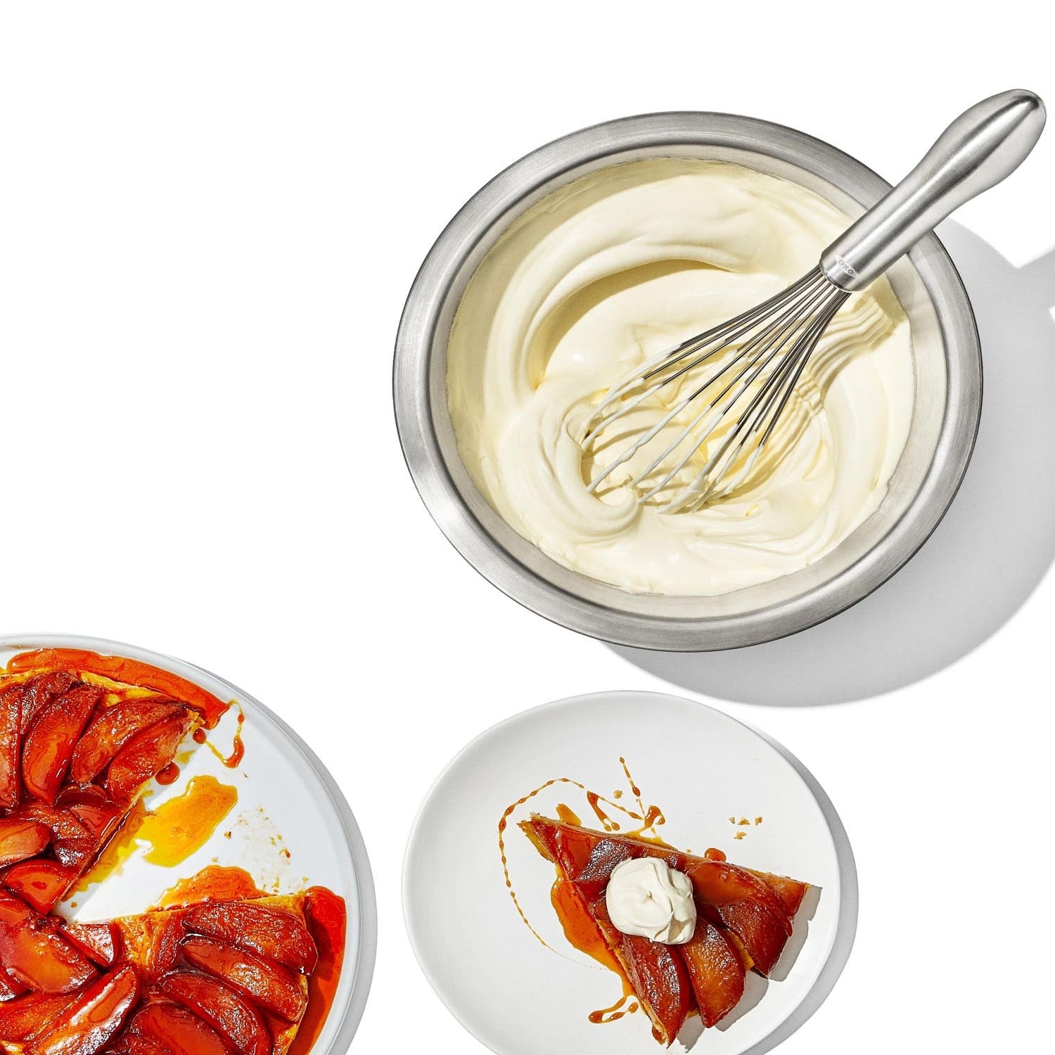 Der OXO Good Grips Ballonschneebesen aus Edelstahl überzeugt durch ergonomischen Griff und robustes Design für müheloses Mixen.