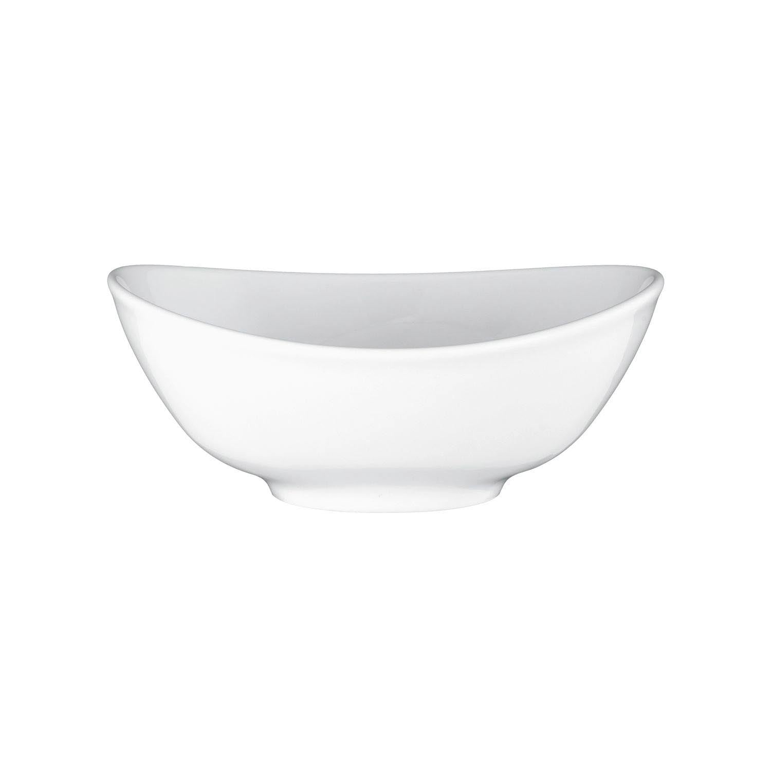 Meran Schale oval 16cm in Weiss präsentiert im Onlineshop von KAQTU Design AG. Teller ist von Maison Truffe
