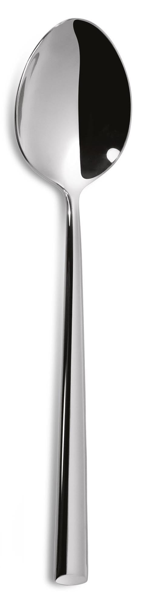 Q5 Lotus Dessertlöffel 4mm in Silber präsentiert im Onlineshop von KAQTU Design AG. Besteck ist von Comas