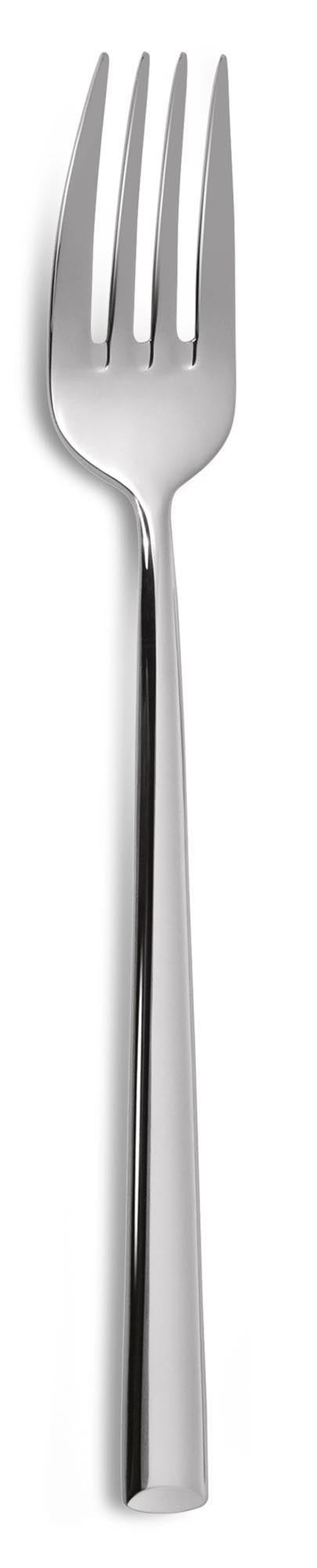 Q5 Lotus Dessertgabel 4mm in Silber präsentiert im Onlineshop von KAQTU Design AG. Besteck ist von Comas