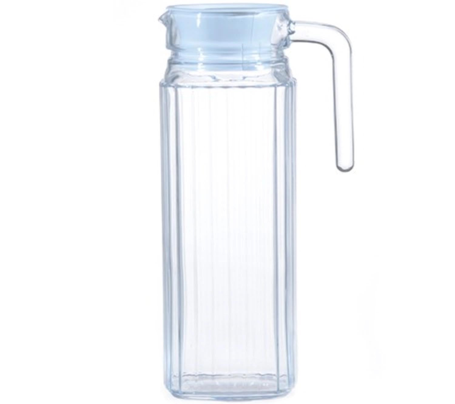 Quadro Glaskrug 1.7lt mit Deckel weiss in Transparent präsentiert im Onlineshop von KAQTU Design AG. Krug ist von Arc