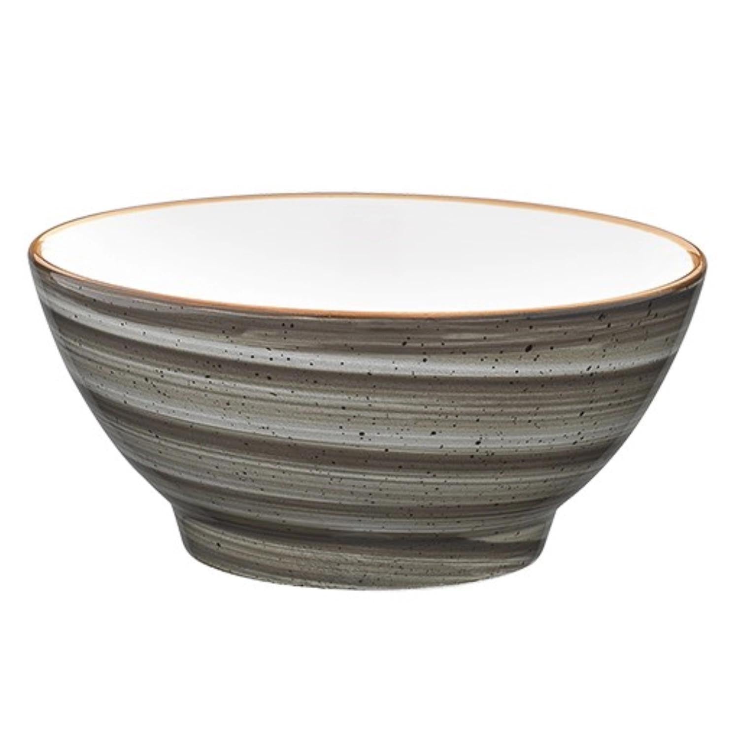 Aura Space Rita Schale mit Fuss 12cm 290ml in Grau präsentiert im Onlineshop von KAQTU Design AG. Schale ist von Bonna