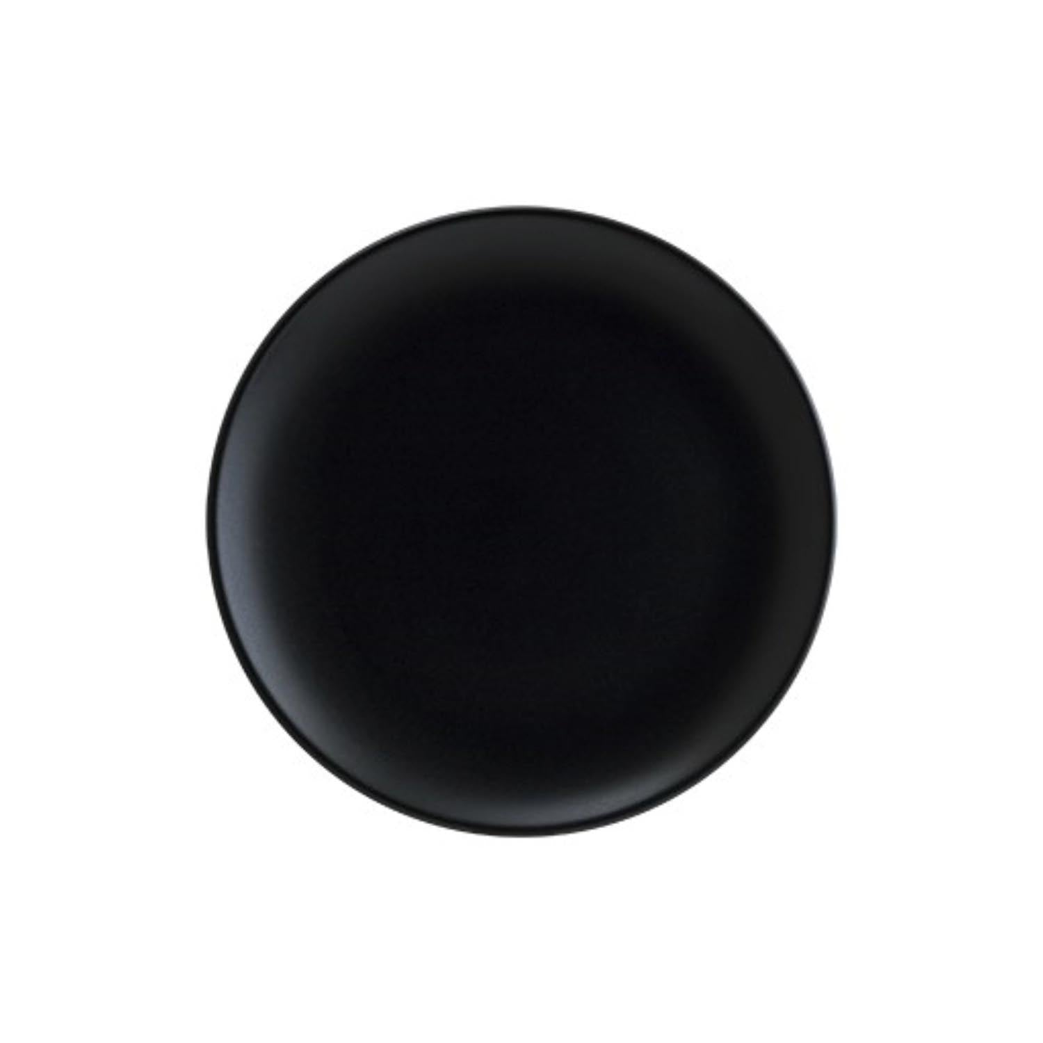 Notte Gourmet Teller flach D21cm in Schwarz präsentiert im Onlineshop von KAQTU Design AG. Teller ist von Bonna