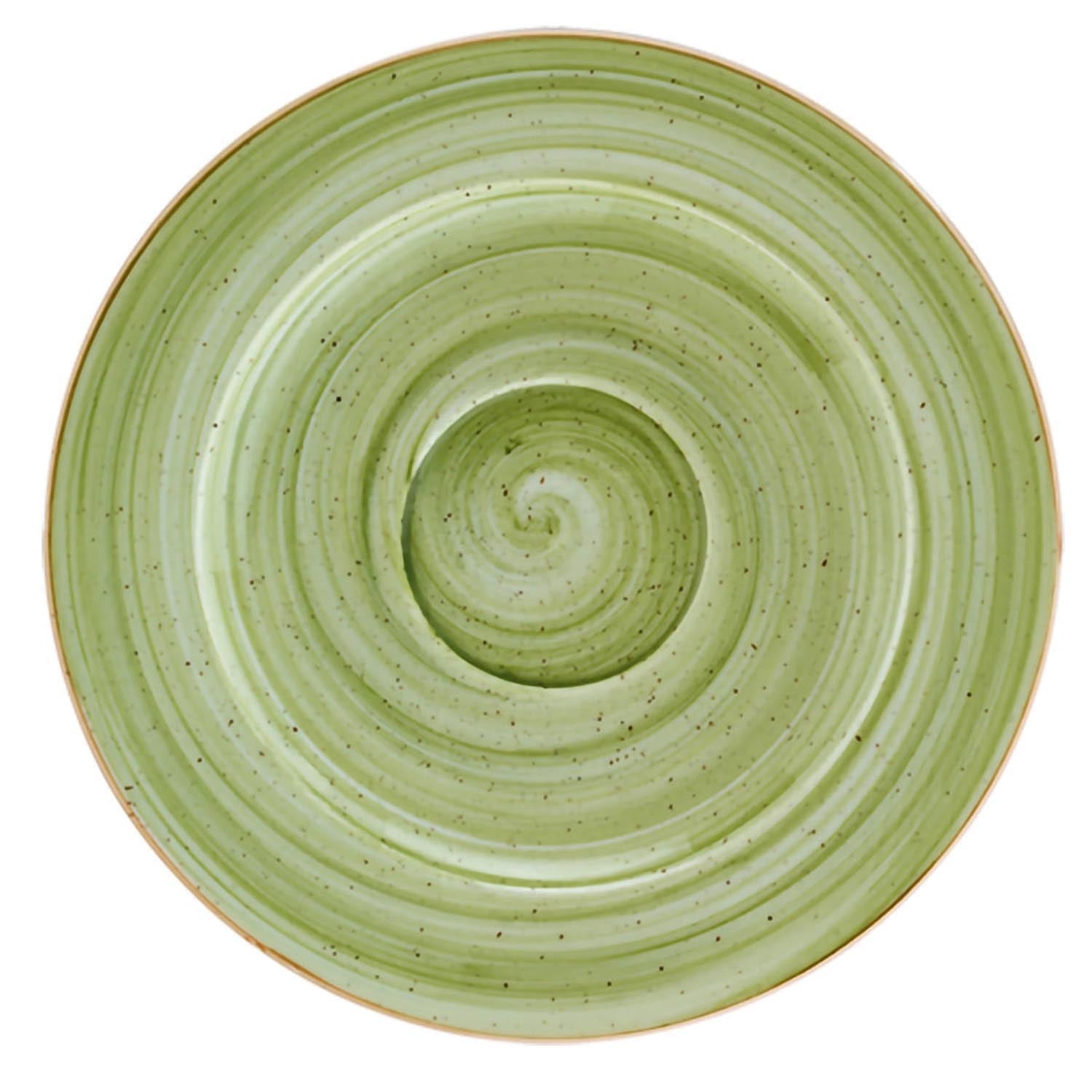 Therapy Rita Kaffee Untertasse 12cm in Grün präsentiert im Onlineshop von KAQTU Design AG. Espressotassen ist von Bonna