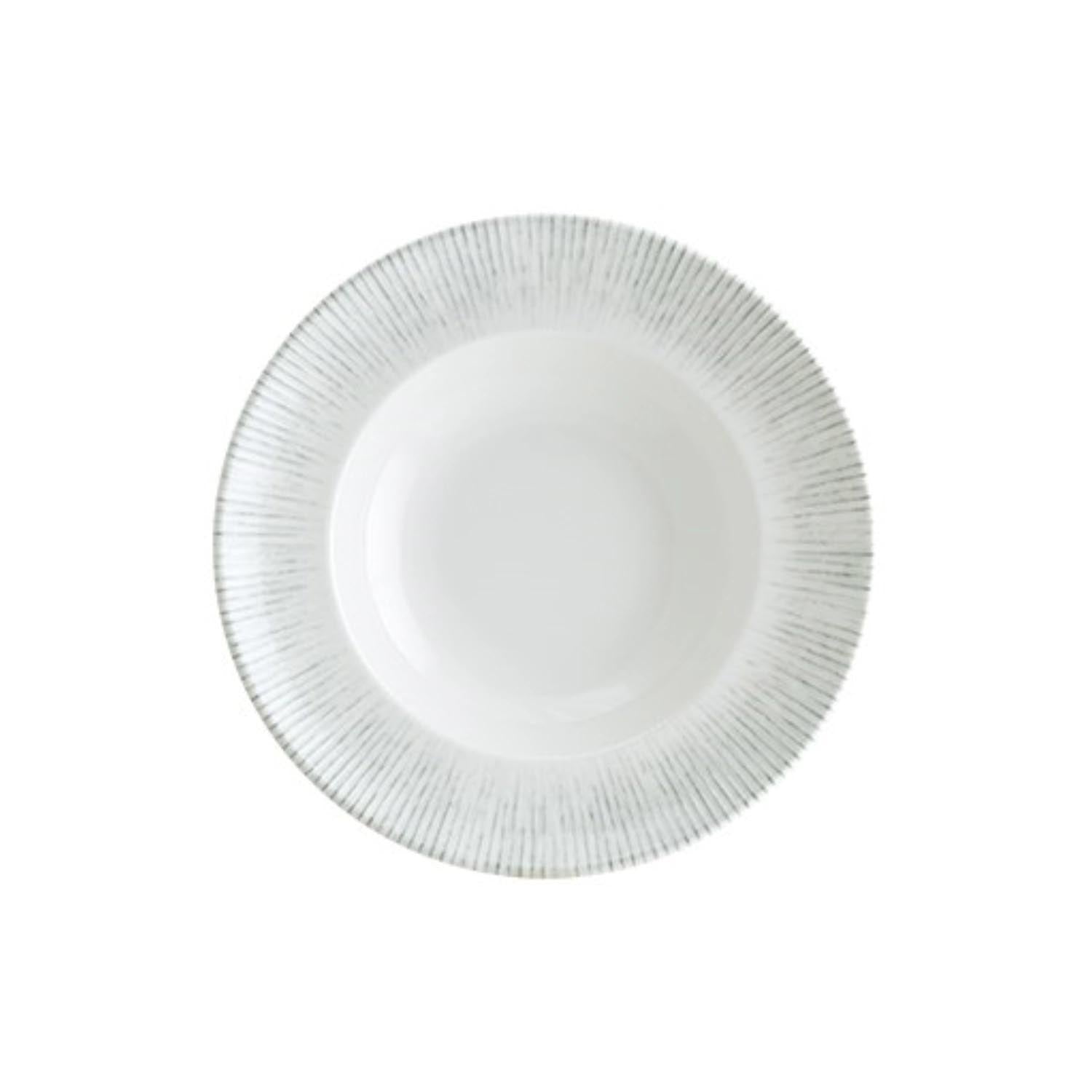 Iris Gourmet Teller tief 24cm 400ml in Weiss präsentiert im Onlineshop von KAQTU Design AG. Teller ist von Bonna