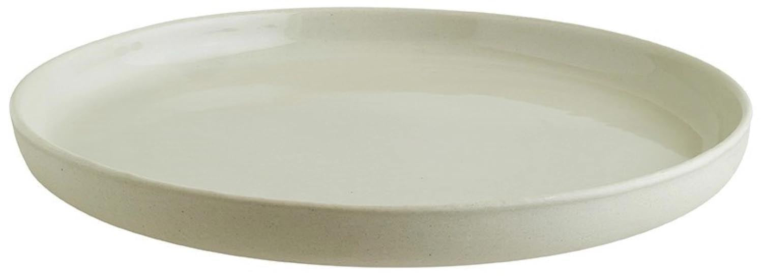 Eleganter flacher Teller von Bonna, 21 cm Durchmesser, ideal für stilvolles Servieren und Präsentieren von Speisen.