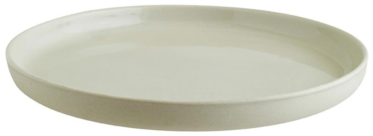 Eleganter flacher Teller, 25 cm Durchmesser, aus hochwertigem Material, ideal für stilvolle Präsentationen und vielseitige Nutzung.