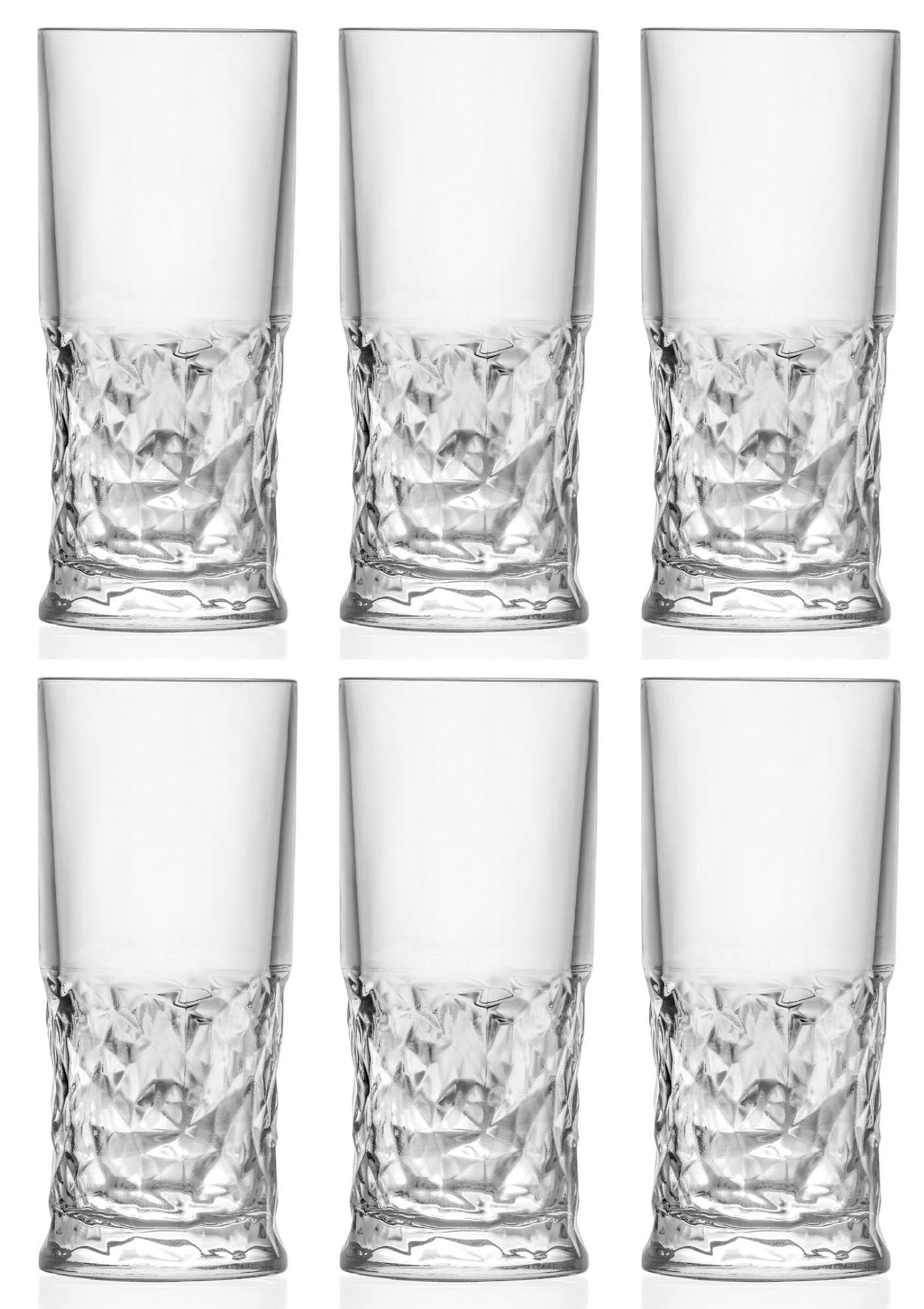 6er Set Funky Hb Becher Ø7 H15.5 cm, 35cl in Transparent präsentiert im Onlineshop von KAQTU Design AG. Glas ist von RCR