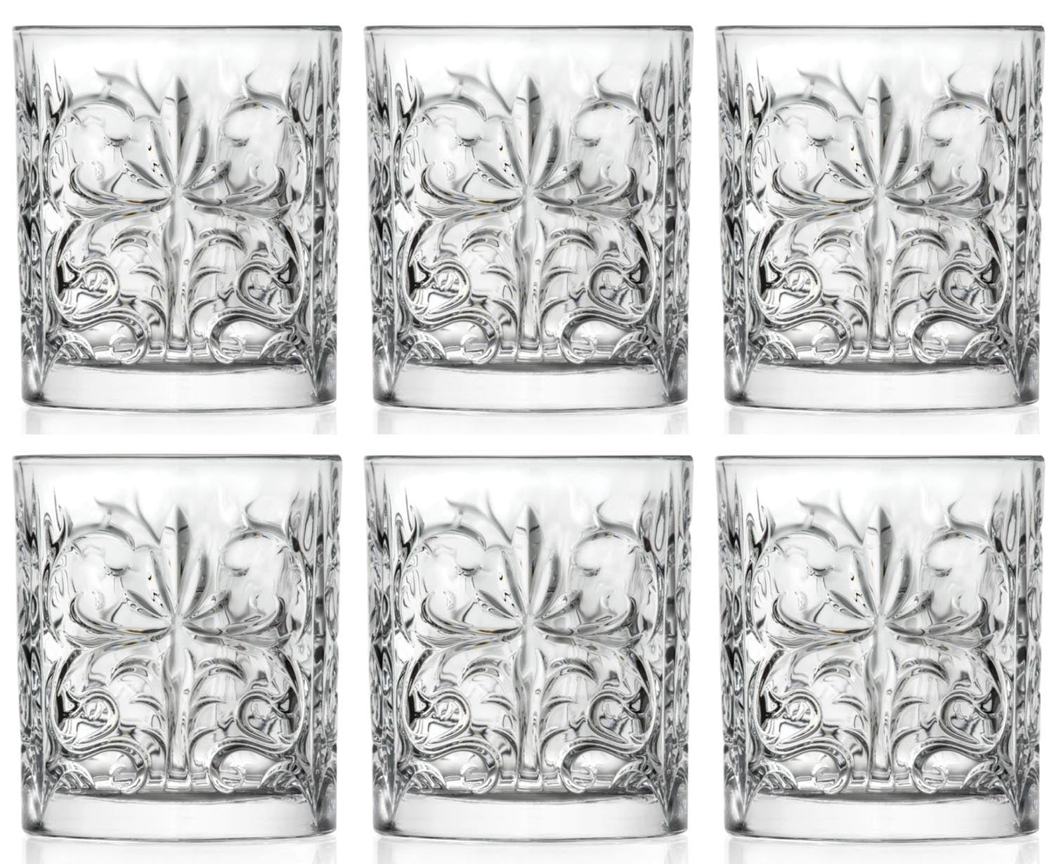 6er Set Tattoo Dof Becher Ø8.2 H9.4 cm, 34cl in Transparent präsentiert im Onlineshop von KAQTU Design AG. Glas ist von RCR