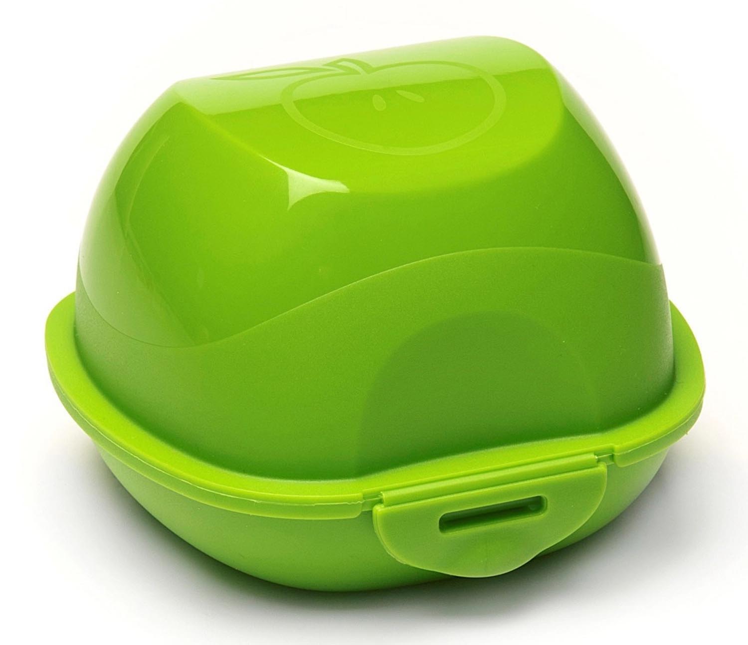 Apfelbox Ø 81 mm Grün in Grün präsentiert im Onlineshop von KAQTU Design AG. Aufbewahrungsbehälter ist von Amuse