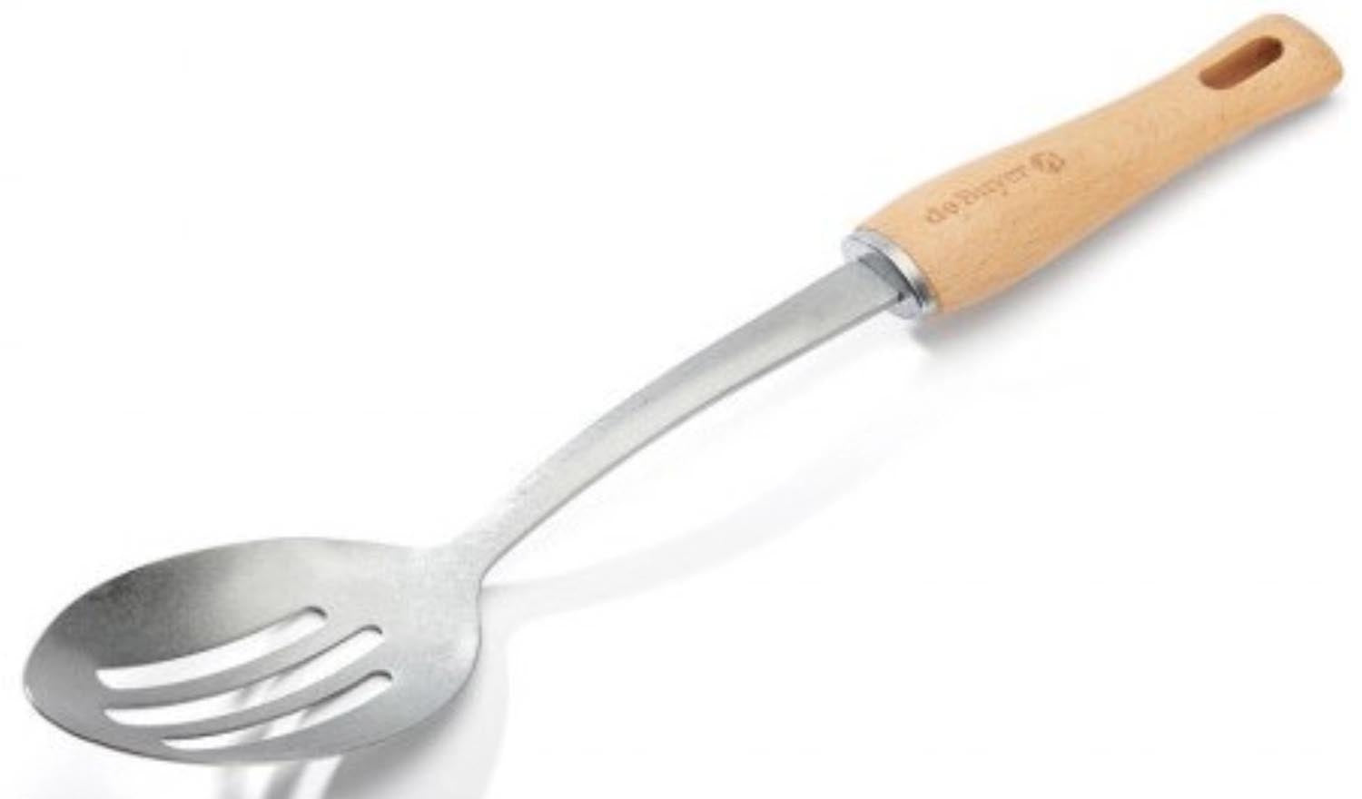 Nostalgy Löffel gelocht in Braun präsentiert im Onlineshop von KAQTU Design AG. Kochbesteck ist von de Buyer