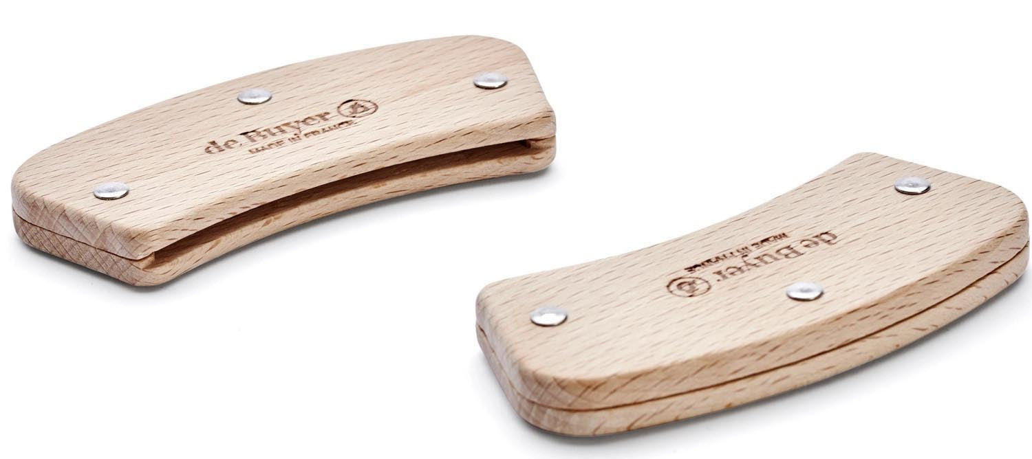 2er Set Alchimy Loqy Griff abnehmbar aus Buchenholz in Braun präsentiert im Onlineshop von KAQTU Design AG. Kochbesteck ist von de Buyer