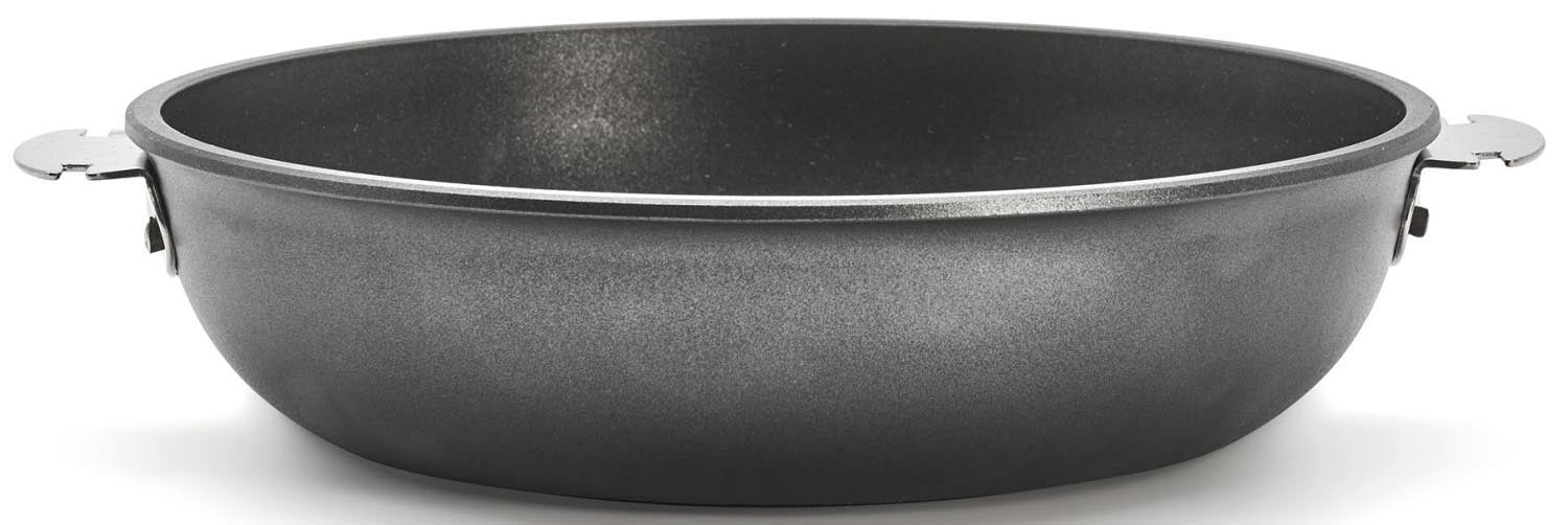 Die Choc Extreme Loqy Sauteuse von de Buyer ist eine hochwertige, antihaftbeschichtete Aluguss-Pfanne mit 28 cm Durchmesser.