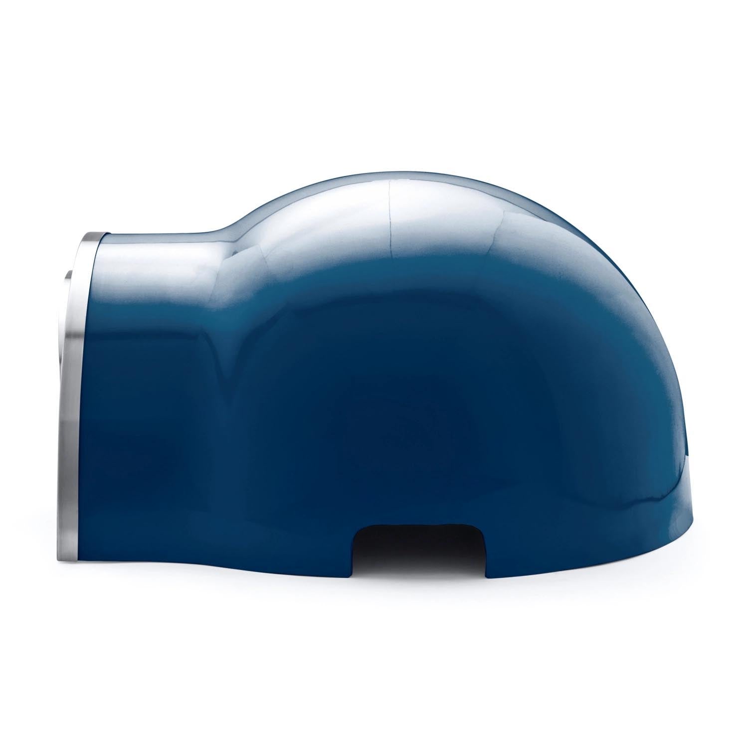 Der Delivita Ofen in Blau ist ein eleganter, tragbarer Holzofen, perfekt für Pizza und mehr, mit hochwertigem Design.