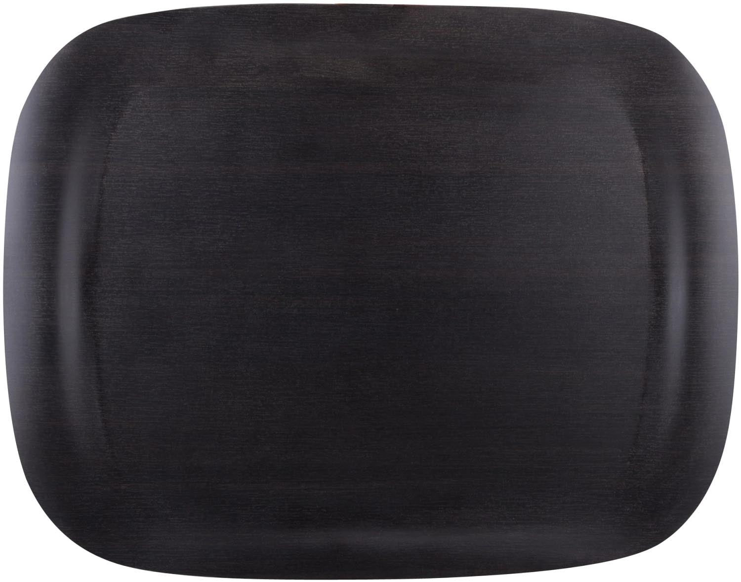 Tablett Wave Art Dark Wood 32x21cm in Schwarz präsentiert im Onlineshop von KAQTU Design AG. Tablett ist von Roltex