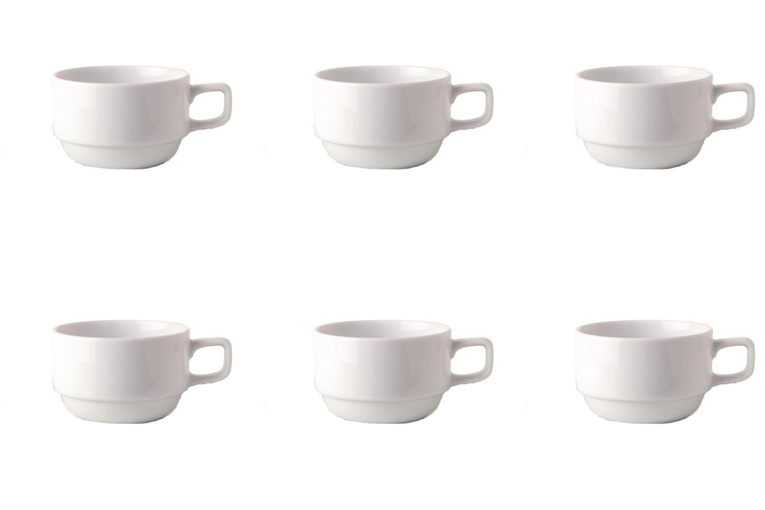 6er Set Uni 09 Mokka Obertasse 0.10lt Top CC in Weiss präsentiert im Onlineshop von KAQTU Design AG. Espressotassen ist von Royal Porcelain