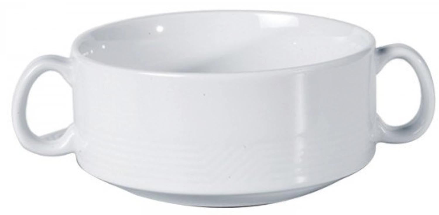 3er Set Karat 19 Suppen Obertasse 0.35lt Top CC in Weiss präsentiert im Onlineshop von KAQTU Design AG. Schale ist von Royal Porcelain