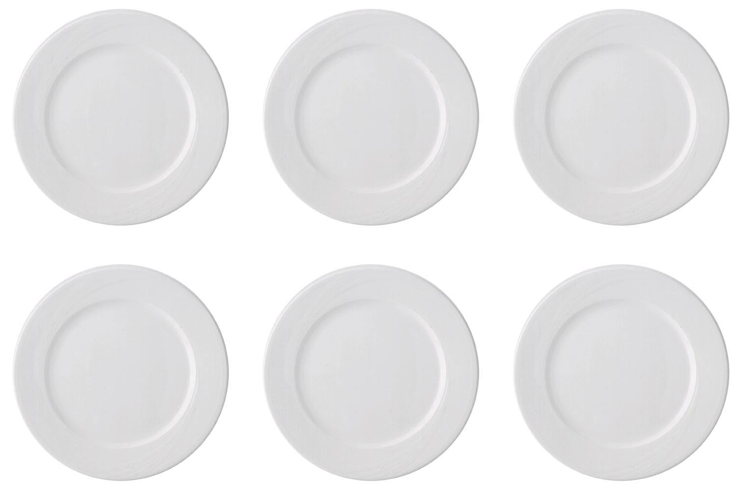 6er Set Maxa Dura 83 Teller flach 26cm Aligro in Weiss präsentiert im Onlineshop von KAQTU Design AG. Teller ist von Royal Porcelain