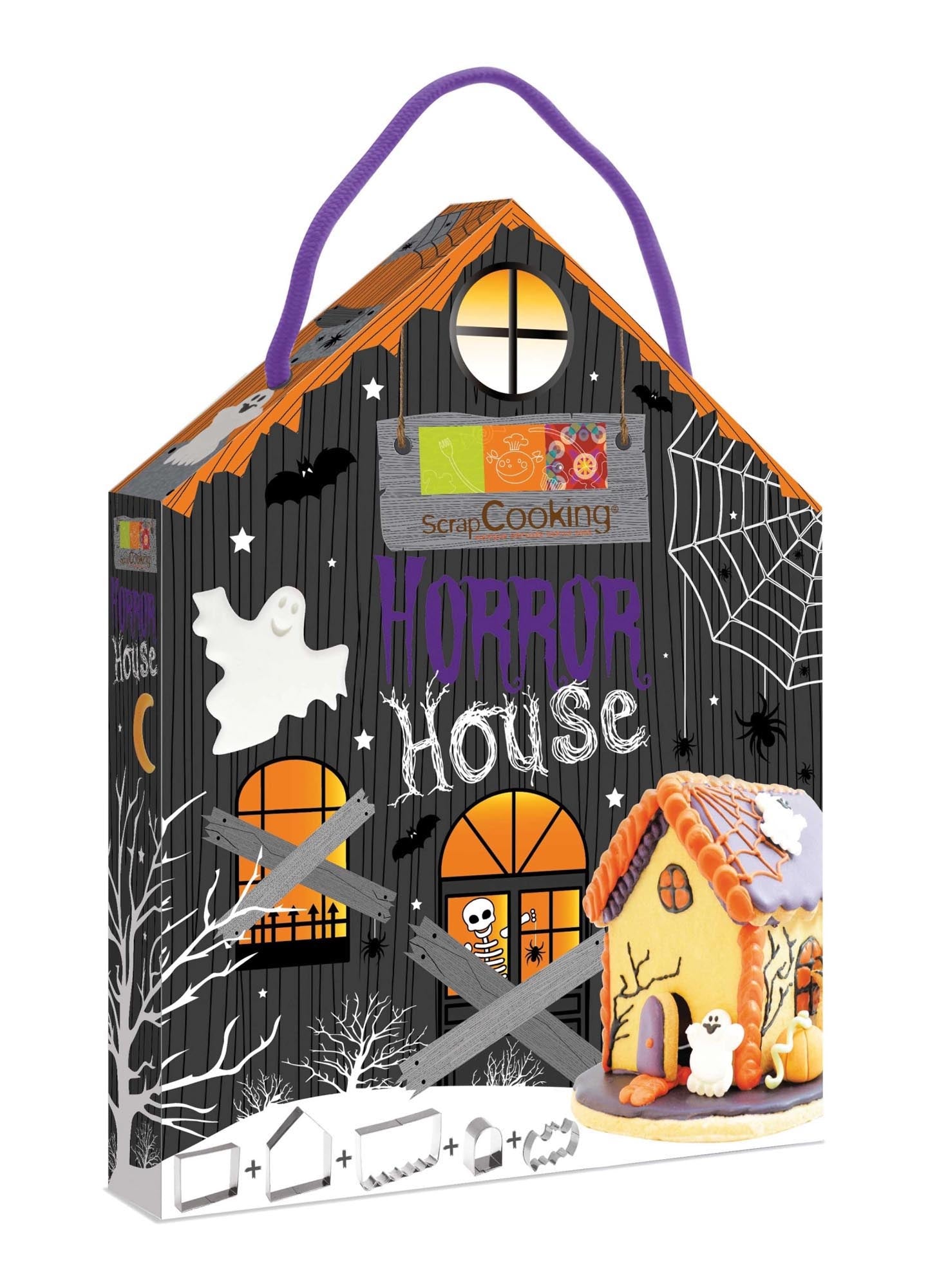 5-tlg. Set Ausstecher Halloween Horror House in Schwarz präsentiert im Onlineshop von KAQTU Design AG. Ausstecher ist von Scrap Cooking
