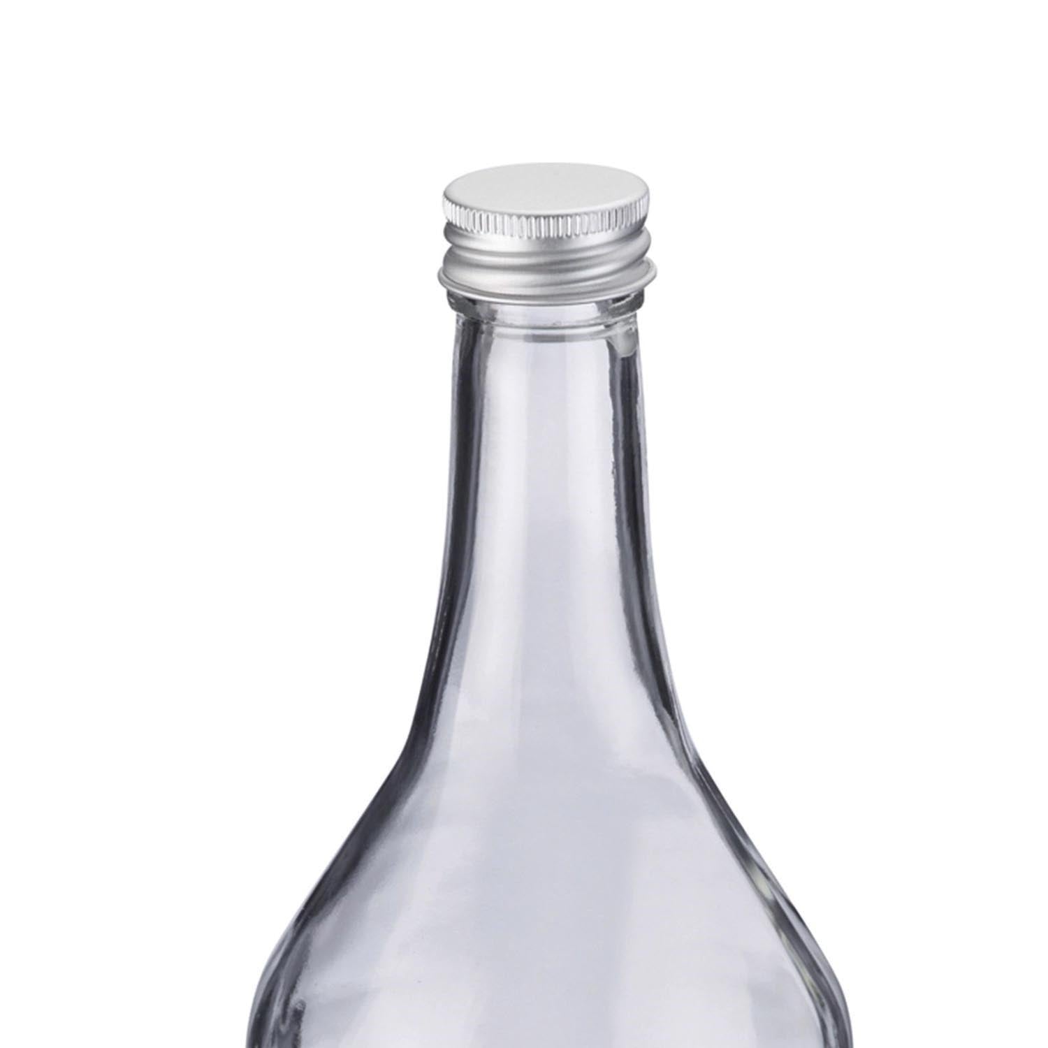 Gradhalsflasche 1 l mit 28 mm Schraubverschluss, ideal für Flüssigkeiten, robust und vielseitig einsetzbar.