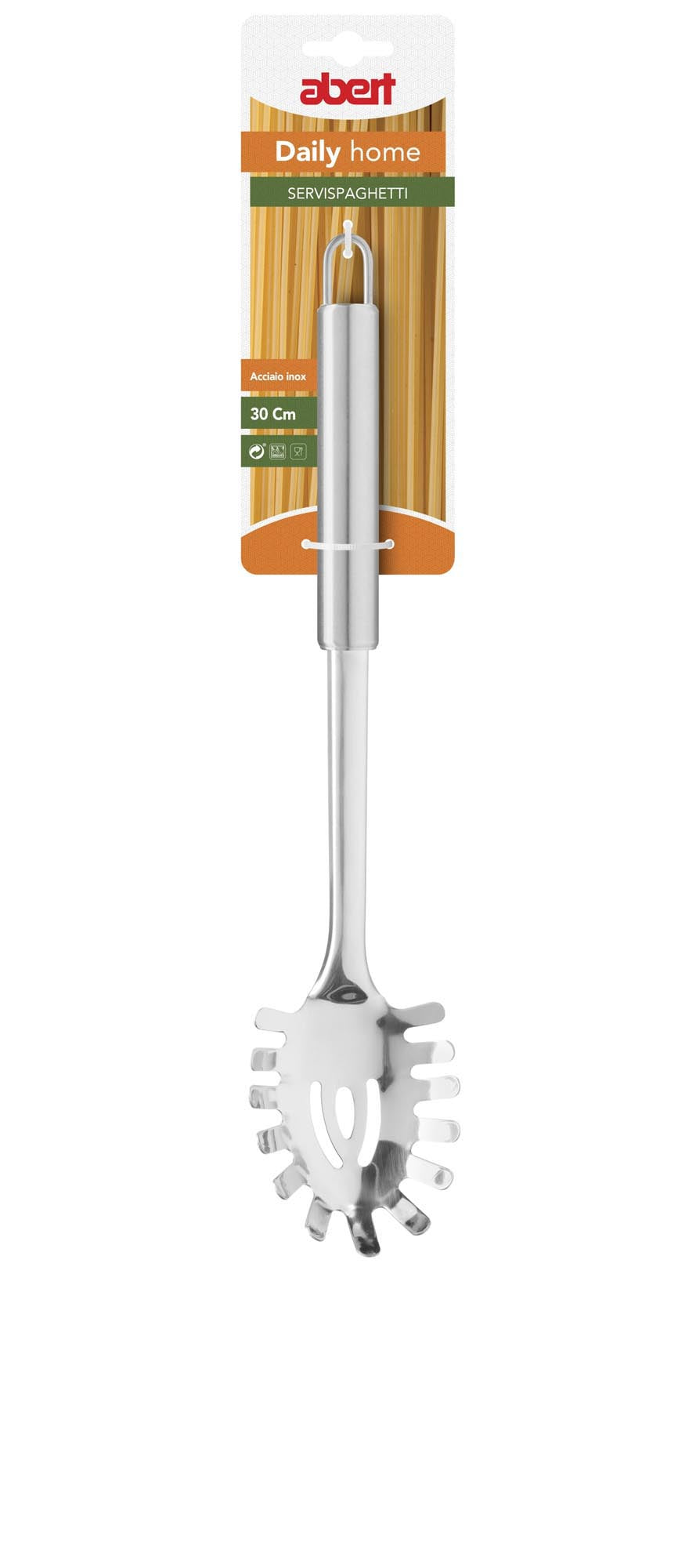 Hochwertige Spaghettikelle aus Edelstahl, 30,4 cm lang, ideal für Pasta, langlebig und stilvoll für Ihre Küche.