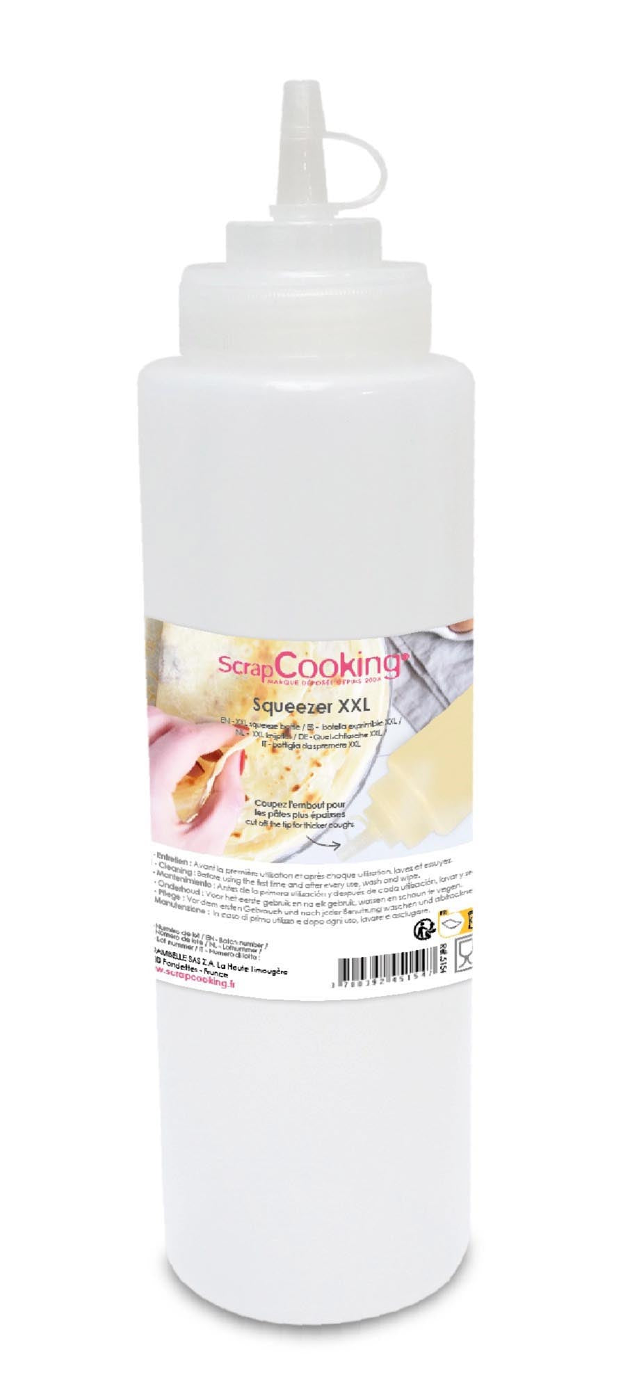 Squeezer XXL 1L in Transparent präsentiert im Onlineshop von KAQTU Design AG. Backutensilien ist von Scrap Cooking