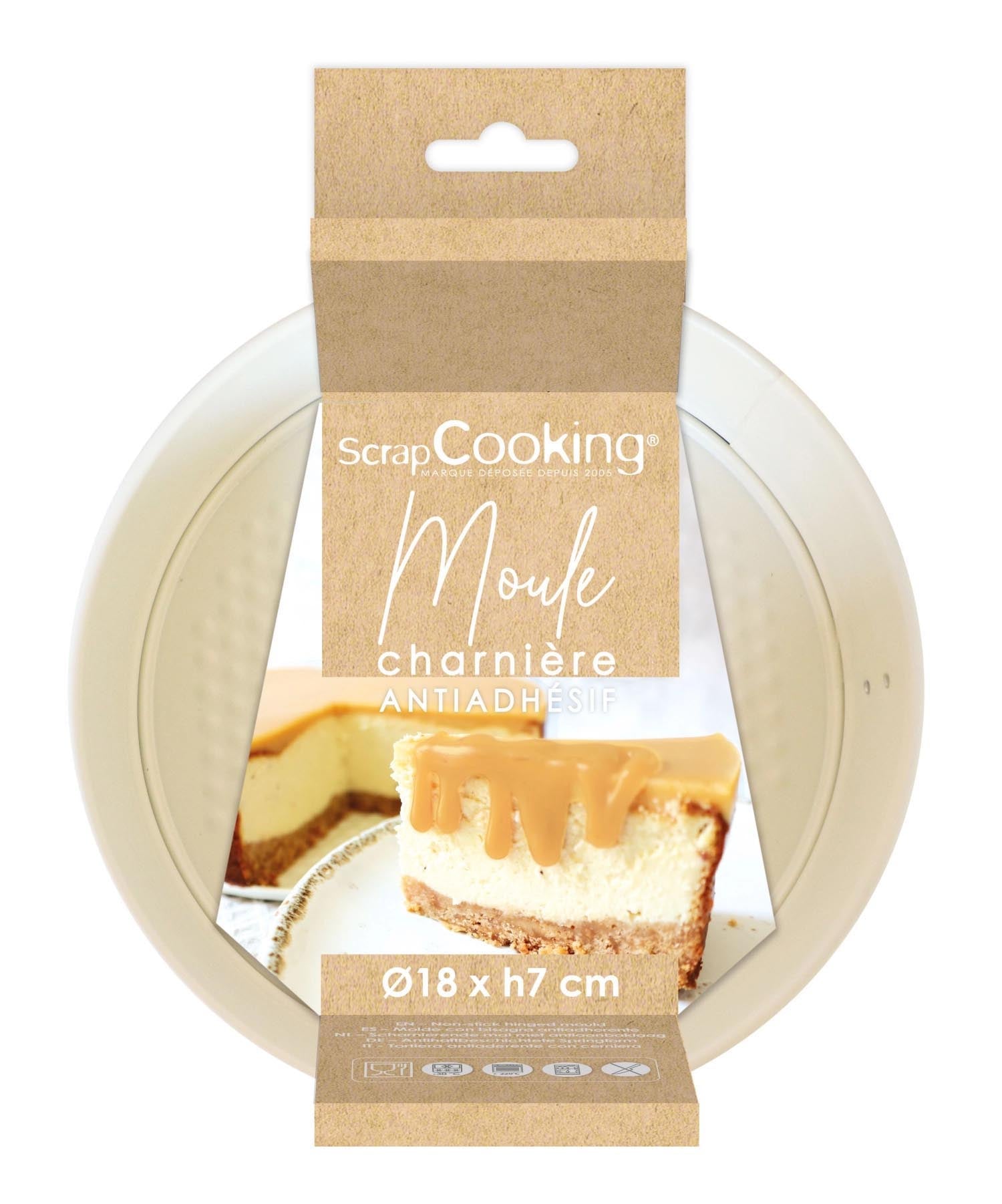 Springform antihaftbeschichtet D18 cm in Beige präsentiert im Onlineshop von KAQTU Design AG. Backform / Backblech ist von Scrap Cooking