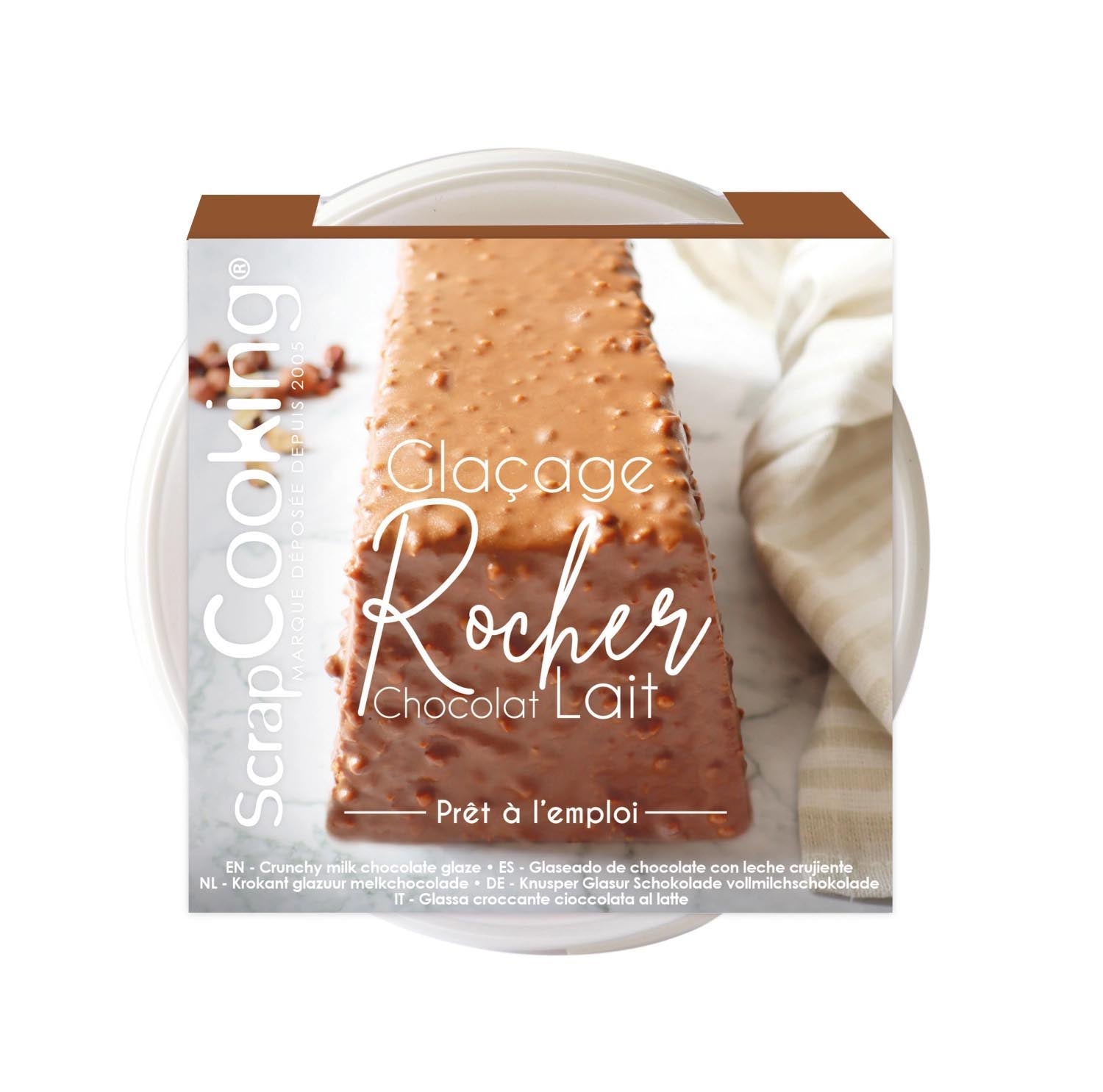 Zuckerguss Rocher gebrauchsfertig Milch Schokolade 400g in Weiss präsentiert im Onlineshop von KAQTU Design AG. Lebensmittel ist von Scrap Cooking