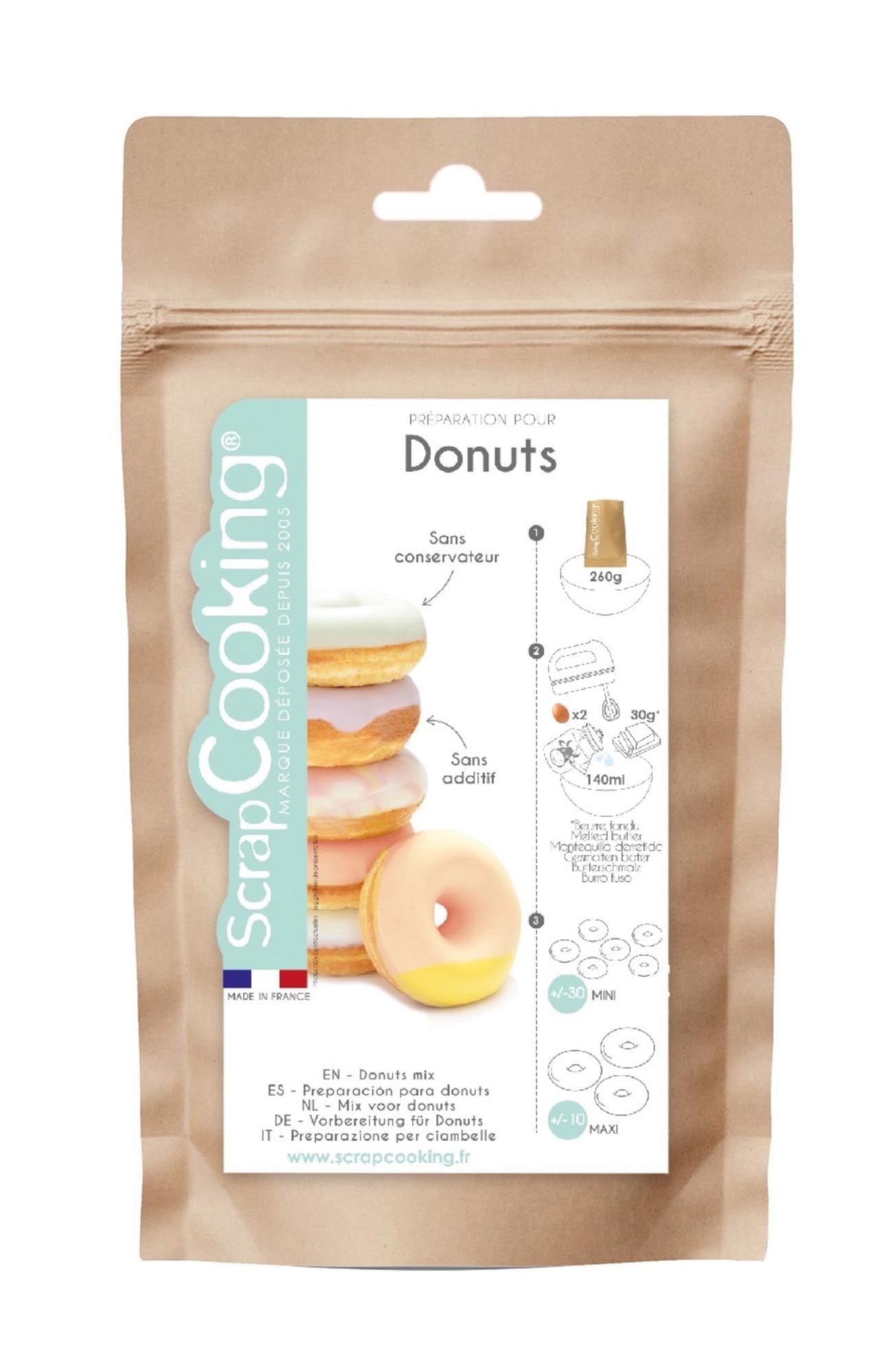 Fertigmischung Donuts 270g in Braun präsentiert im Onlineshop von KAQTU Design AG. Lebensmittel ist von Scrap Cooking
