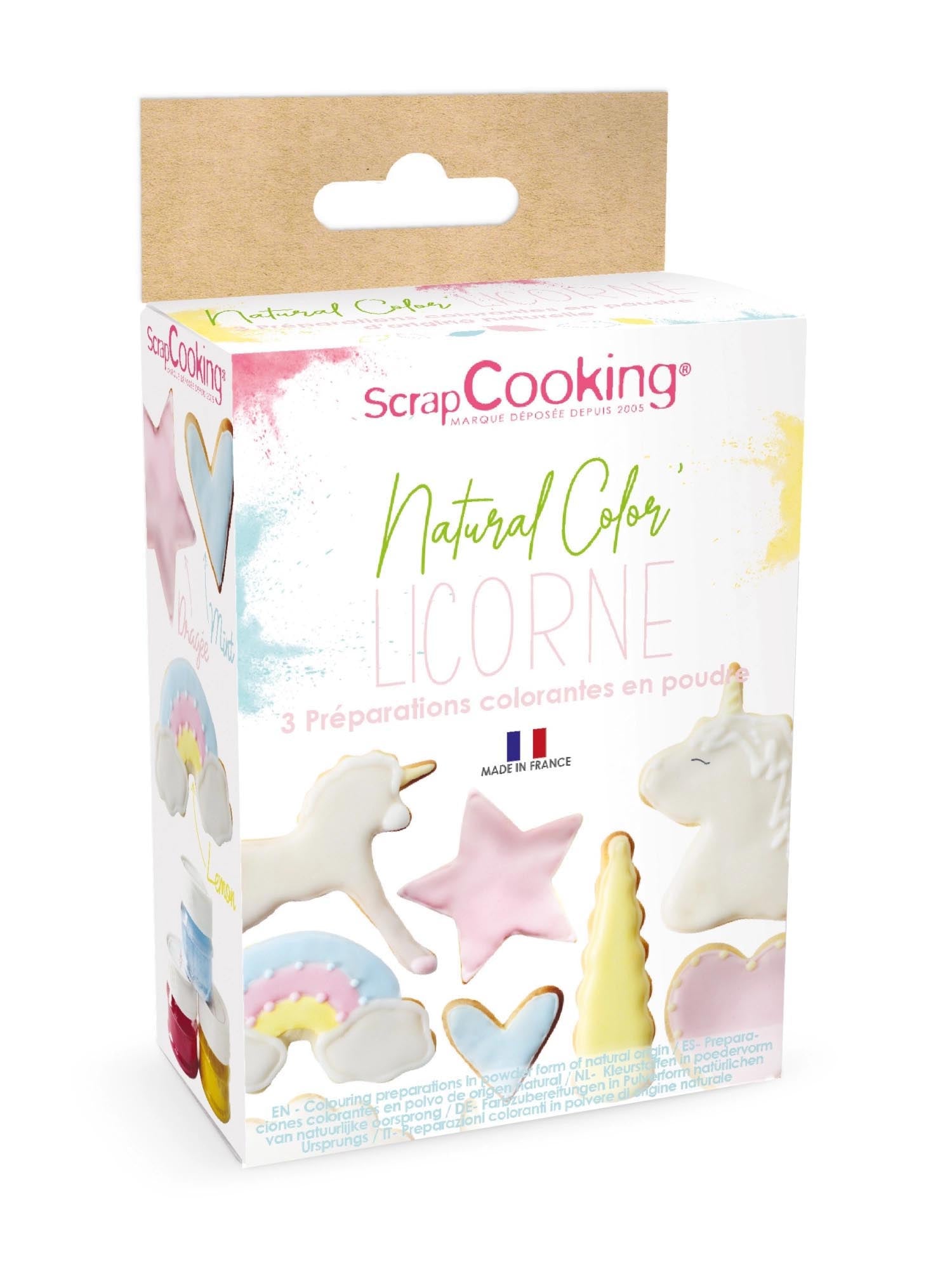 3er Set Lebensmittelfarbe natürlich Pulver Einhorn in Mehrfarbig präsentiert im Onlineshop von KAQTU Design AG. Lebensmittel ist von Scrap Cooking