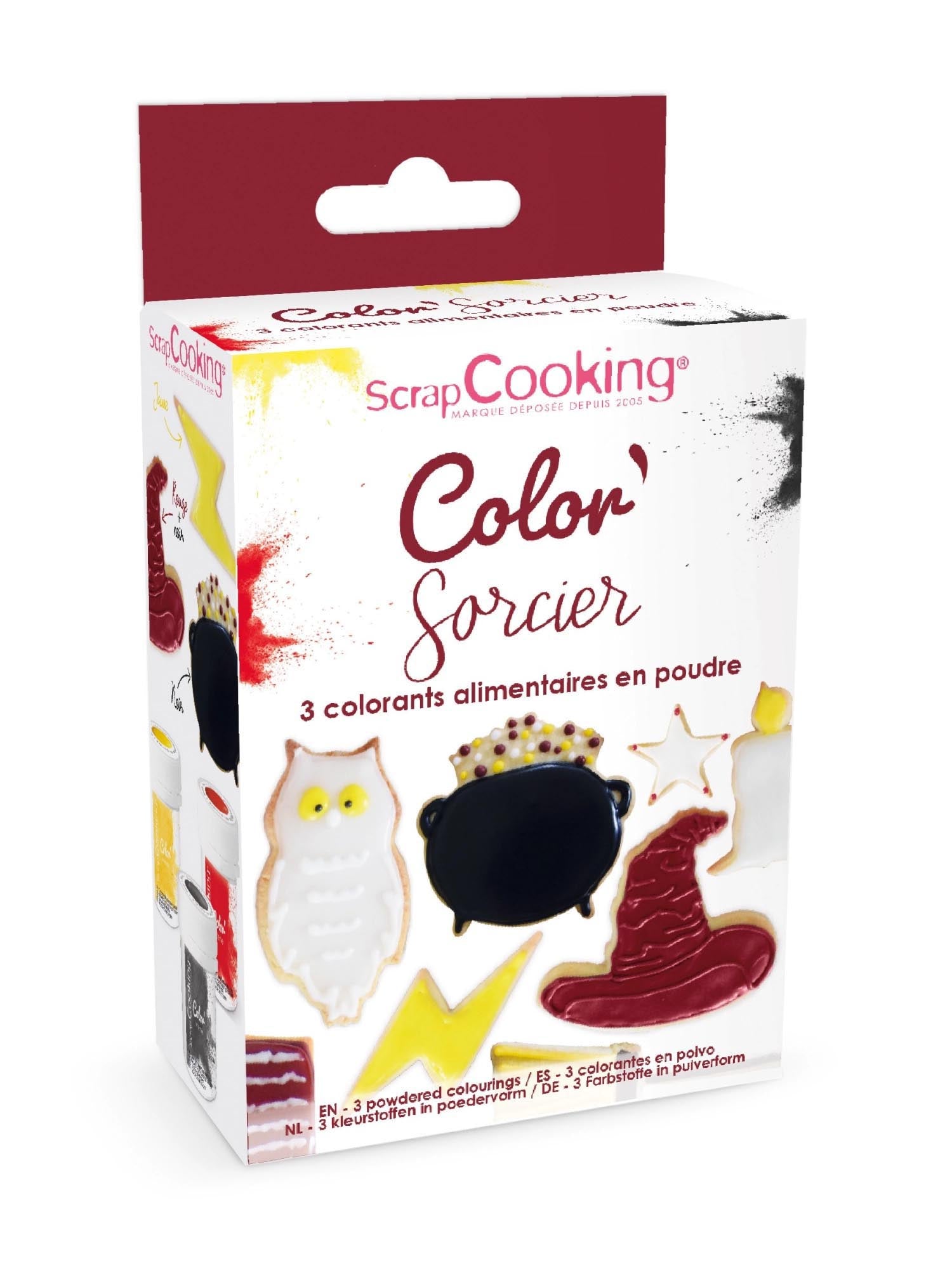 3-tlg. Set künstliche Lebensmittelfarbe Pulverform Zauberei in Mehrfarbig präsentiert im Onlineshop von KAQTU Design AG. Lebensmittel ist von Scrap Cooking