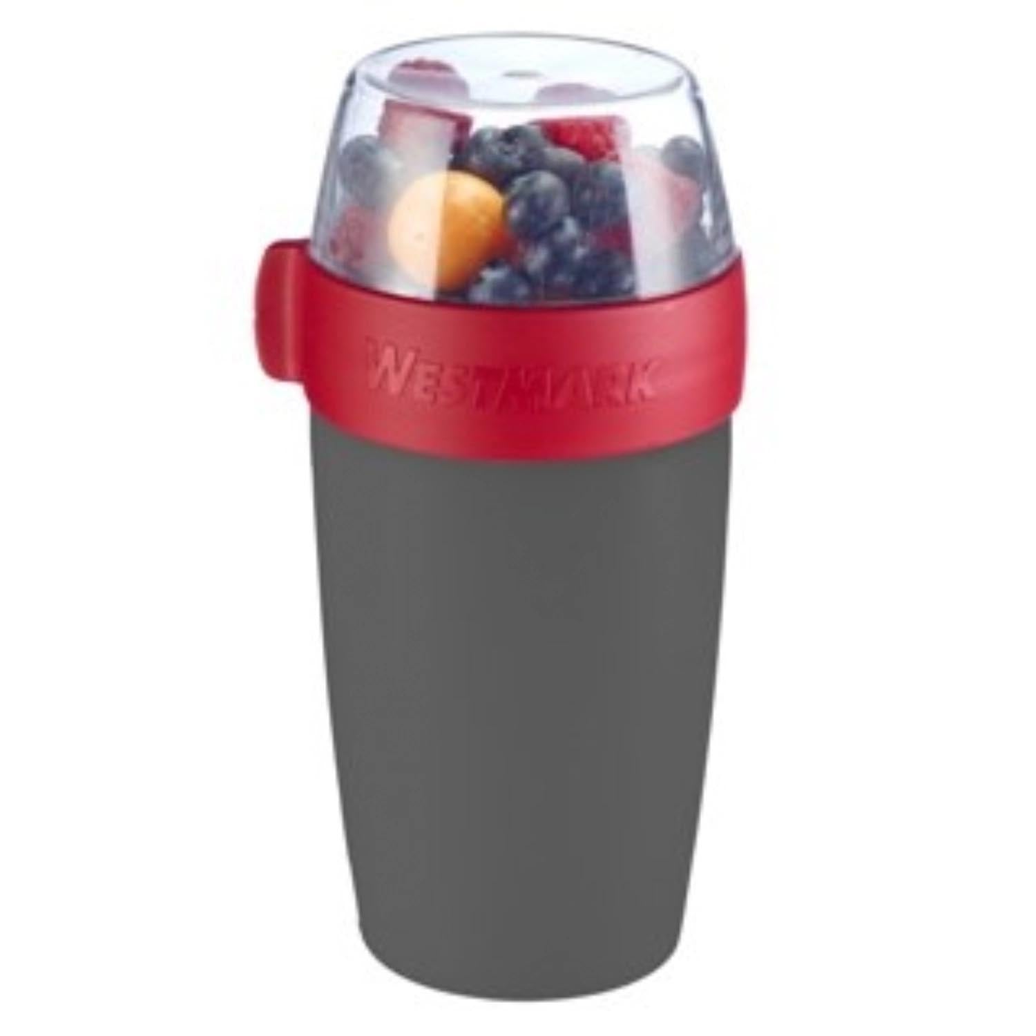 Westmark Müslibecher anthrazit 700ml in Rot präsentiert im Onlineshop von KAQTU Design AG. Schale ist von Westmark