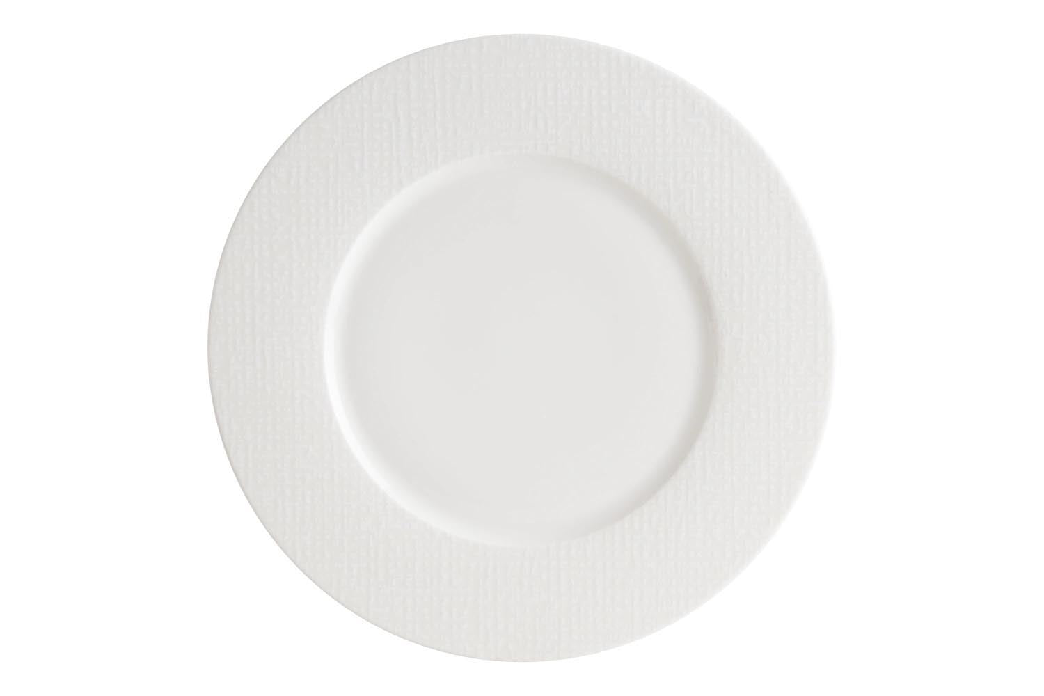 Patch Neat Teller flach D24cm in Weiss präsentiert im Onlineshop von KAQTU Design AG. Teller ist von Bonna