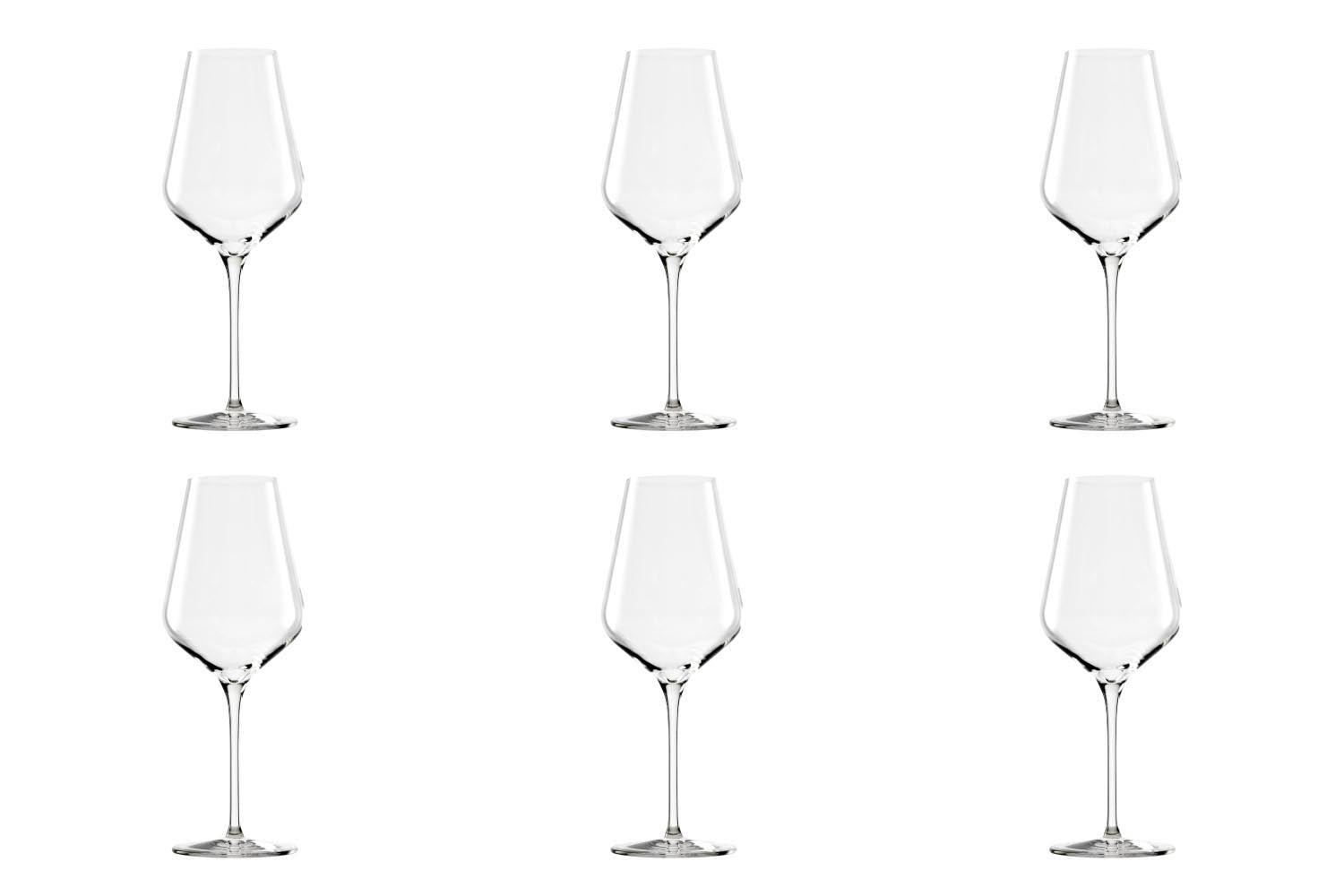 Elegantes 6er Set Quatrophil Rotweinkelche von Stölzle, 568ml, H: 250mm, ideal für Rotwein, stilvolles Design für besondere Anlässe.