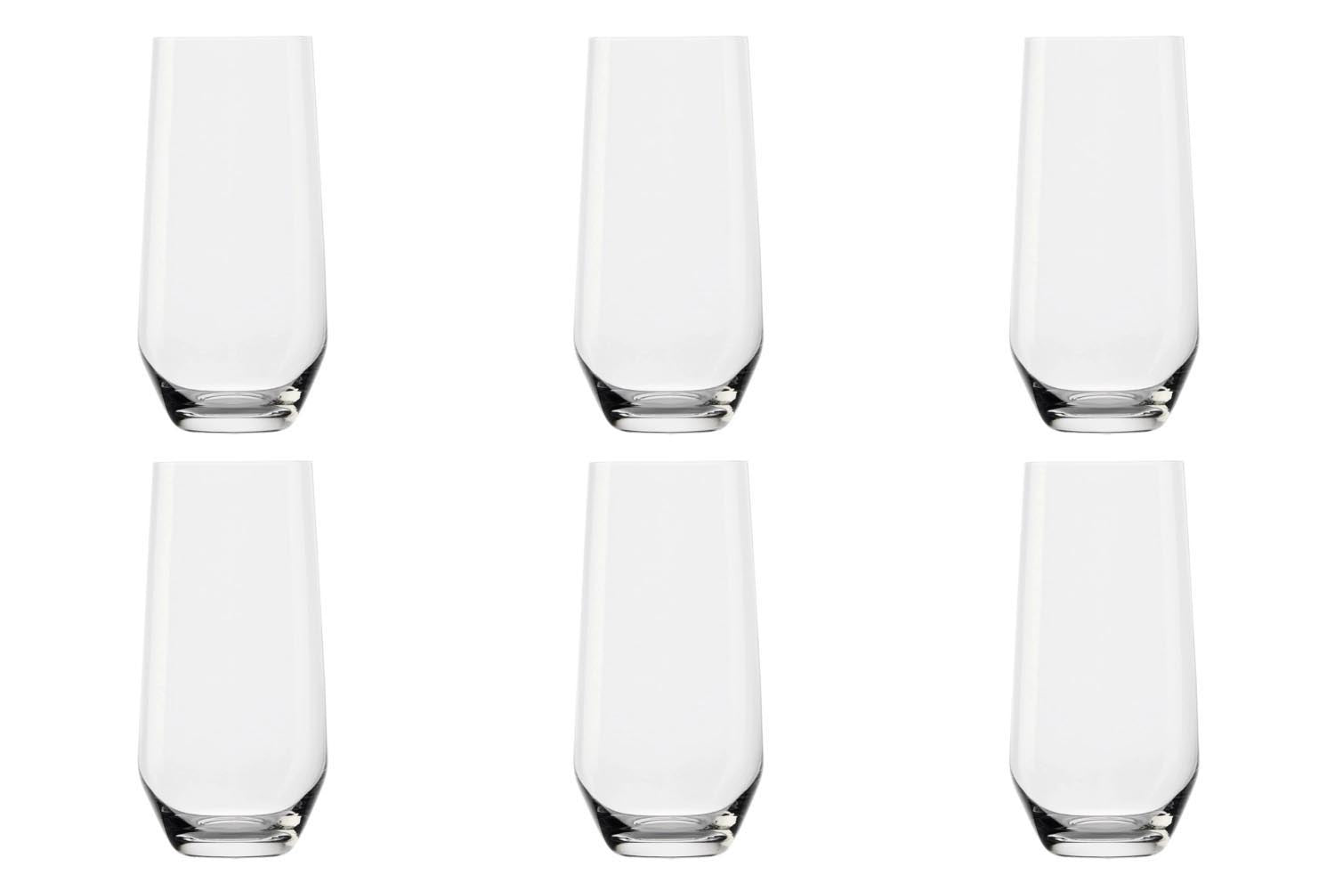 6er Set Quatrophil/Revolution Longdrink Glas 390ml in Transparent präsentiert im Onlineshop von KAQTU Design AG. Glas ist von Stölzle