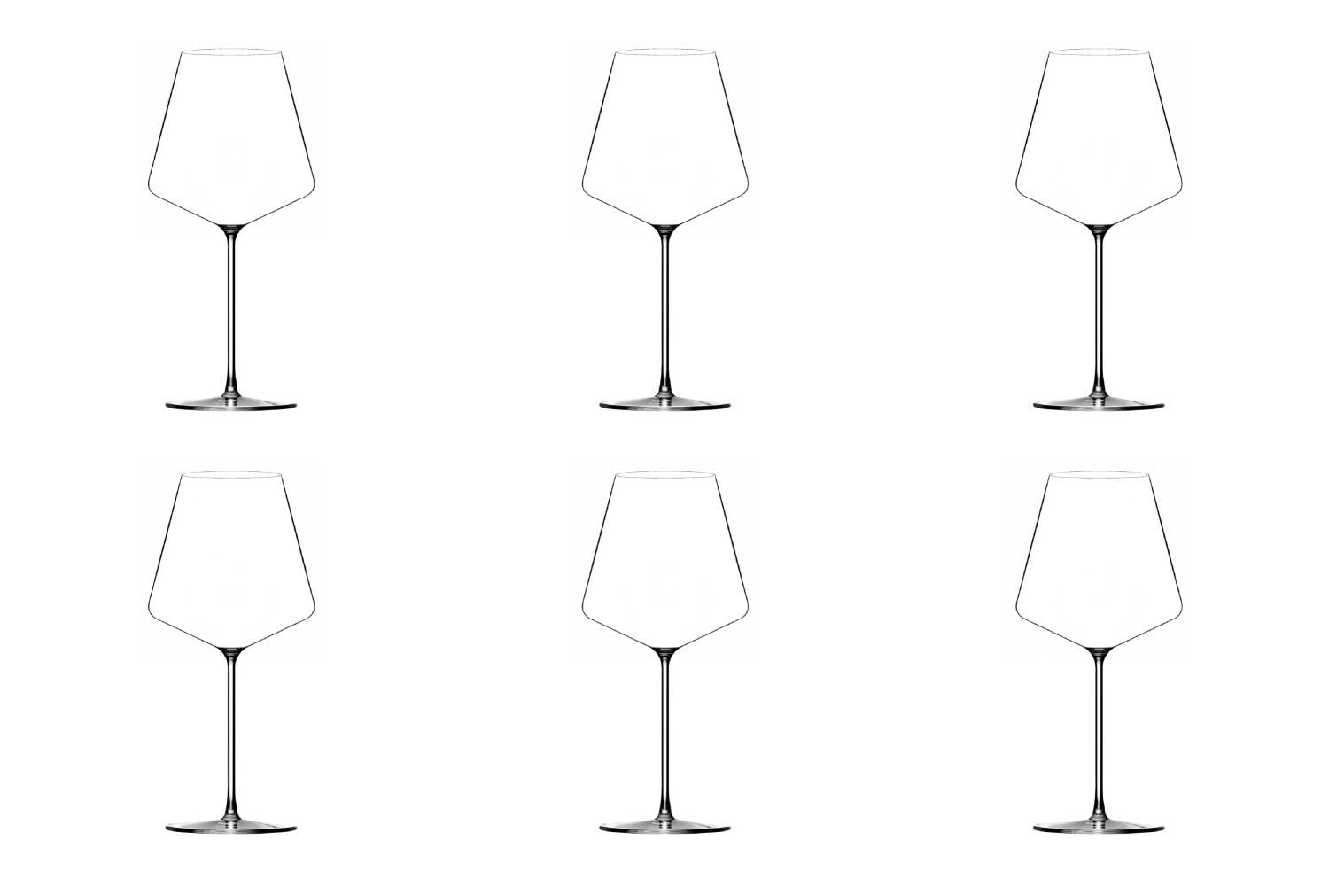 6er Set Sommier Ariane Rotweinglas 72cl in Transparent präsentiert im Onlineshop von KAQTU Design AG. Glas ist von Lehmann Glass
