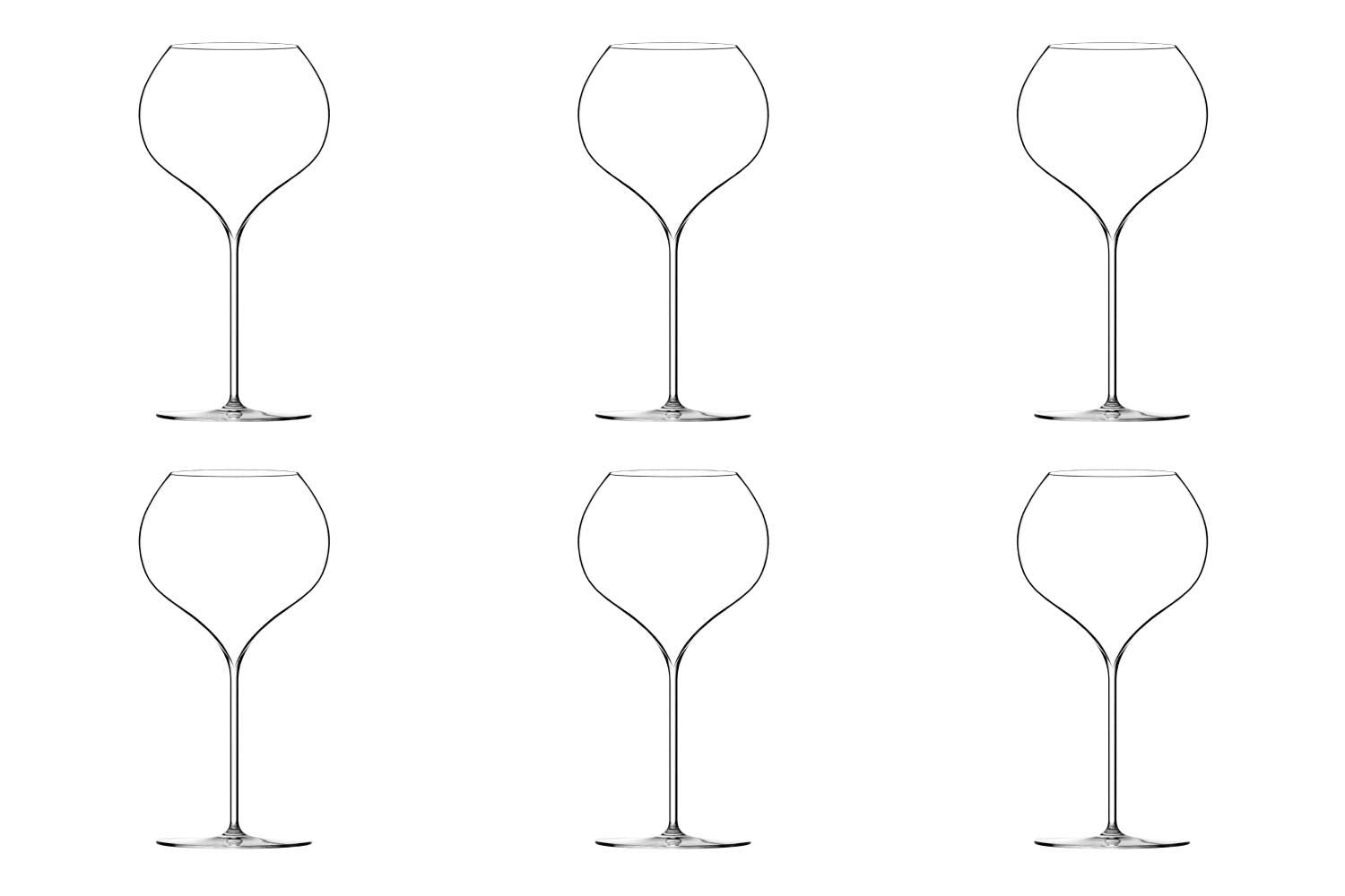 6 Set Jamesse Grand Blanc Weisswein Glass 64Cl o