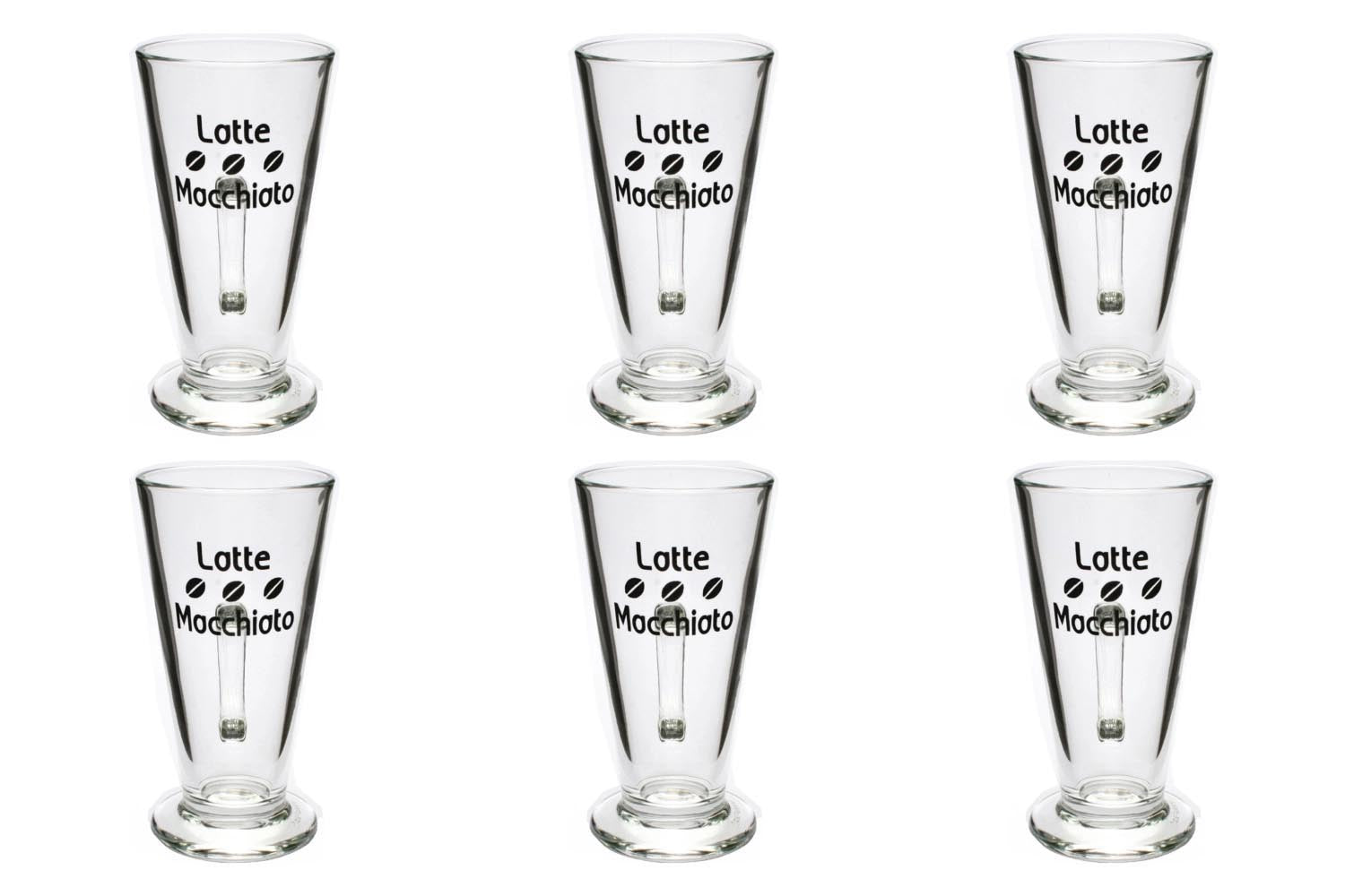 6er Set Latte Macchiato Glastasse Acapulco 28cl 15cm in Transparent präsentiert im Onlineshop von KAQTU Design AG. Espressotassen ist von Rastal