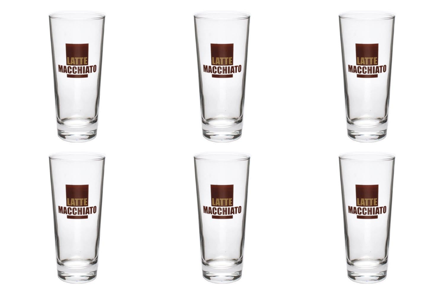 6er Set Latte Macchiato Frankonia 33cl, Dekor braun 15.2cm in Transparent präsentiert im Onlineshop von KAQTU Design AG. Espressotassen ist von Rastal