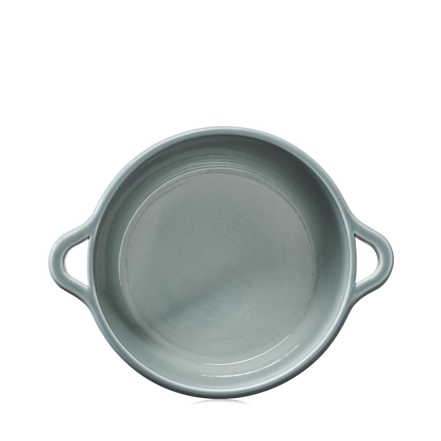 Elegante Induktionskasserolle D26cm in wolkengrau von Revol, ideal für stilvolles Kochen, ohne Deckel, hochwertig und langlebig.