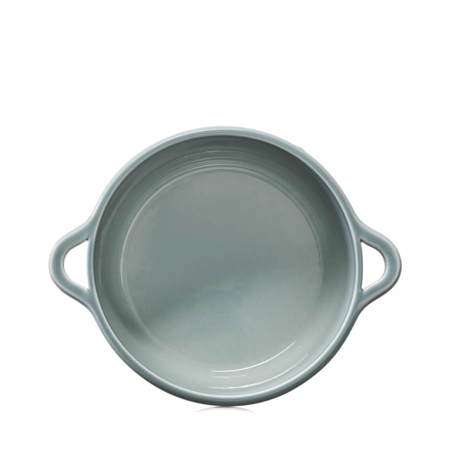 Elegante Ofenkasserolle D22cm in wolkengrau von Revol, ideal für stilvolles Kochen und Servieren, ohne Deckel, hochwertig und langlebig.