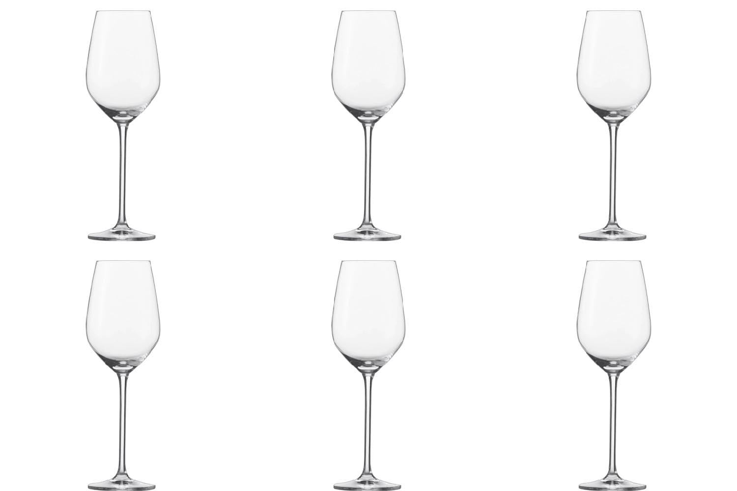 Elegantes 6er Set Weissweingläser Fortissimo 0 von Zwiesel, 420ml, ideal für stilvollen Weingenuss.